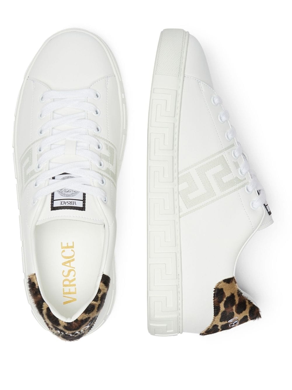 Greca pony-effect sneakers - 3