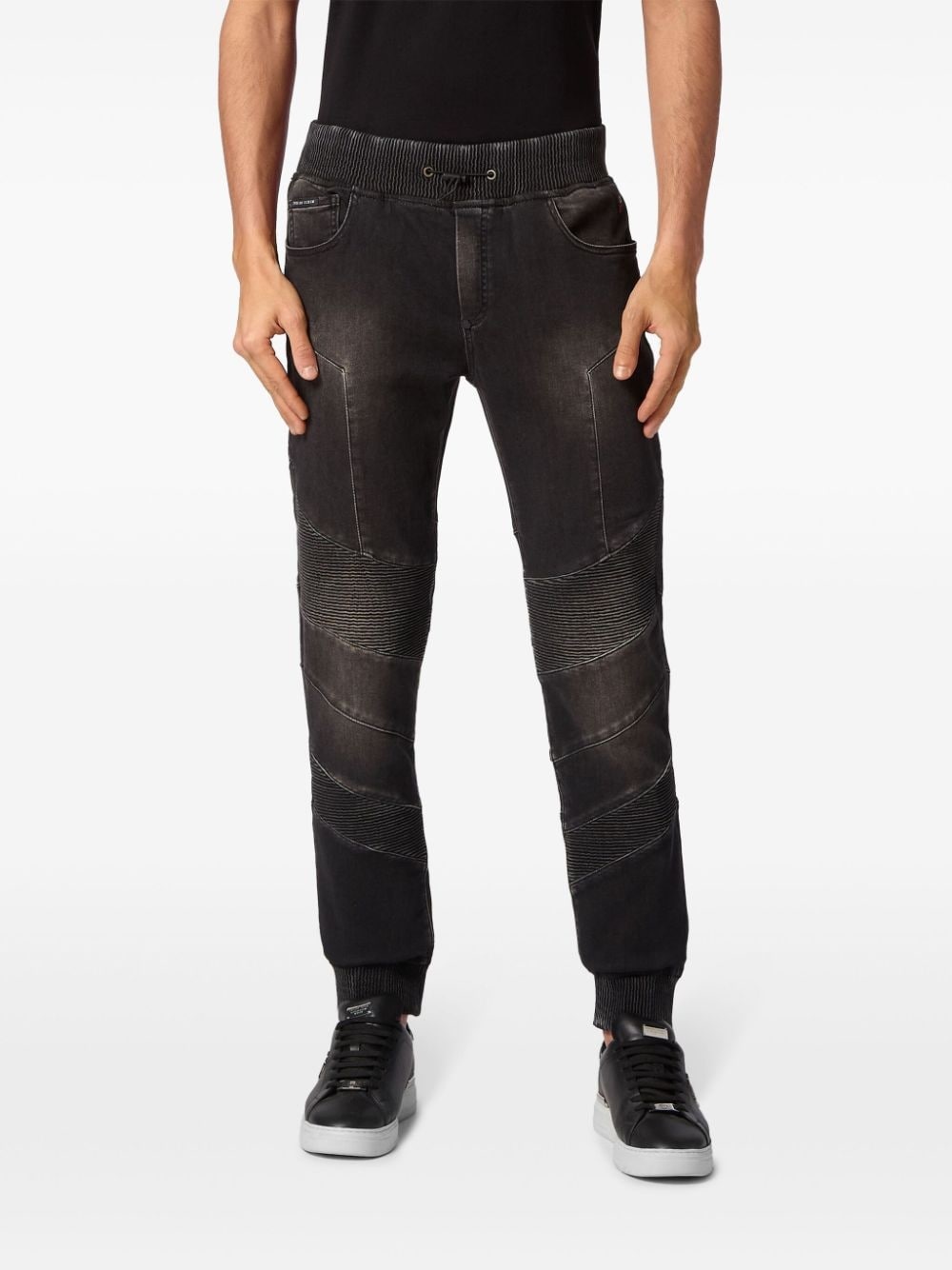 drawstring skinny jeans - 3