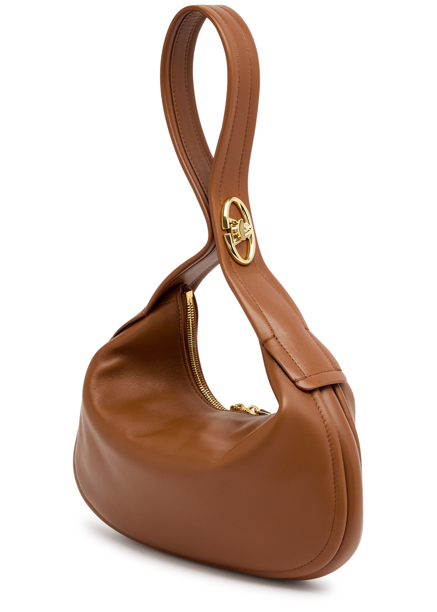 Small leather hobo bag - 3