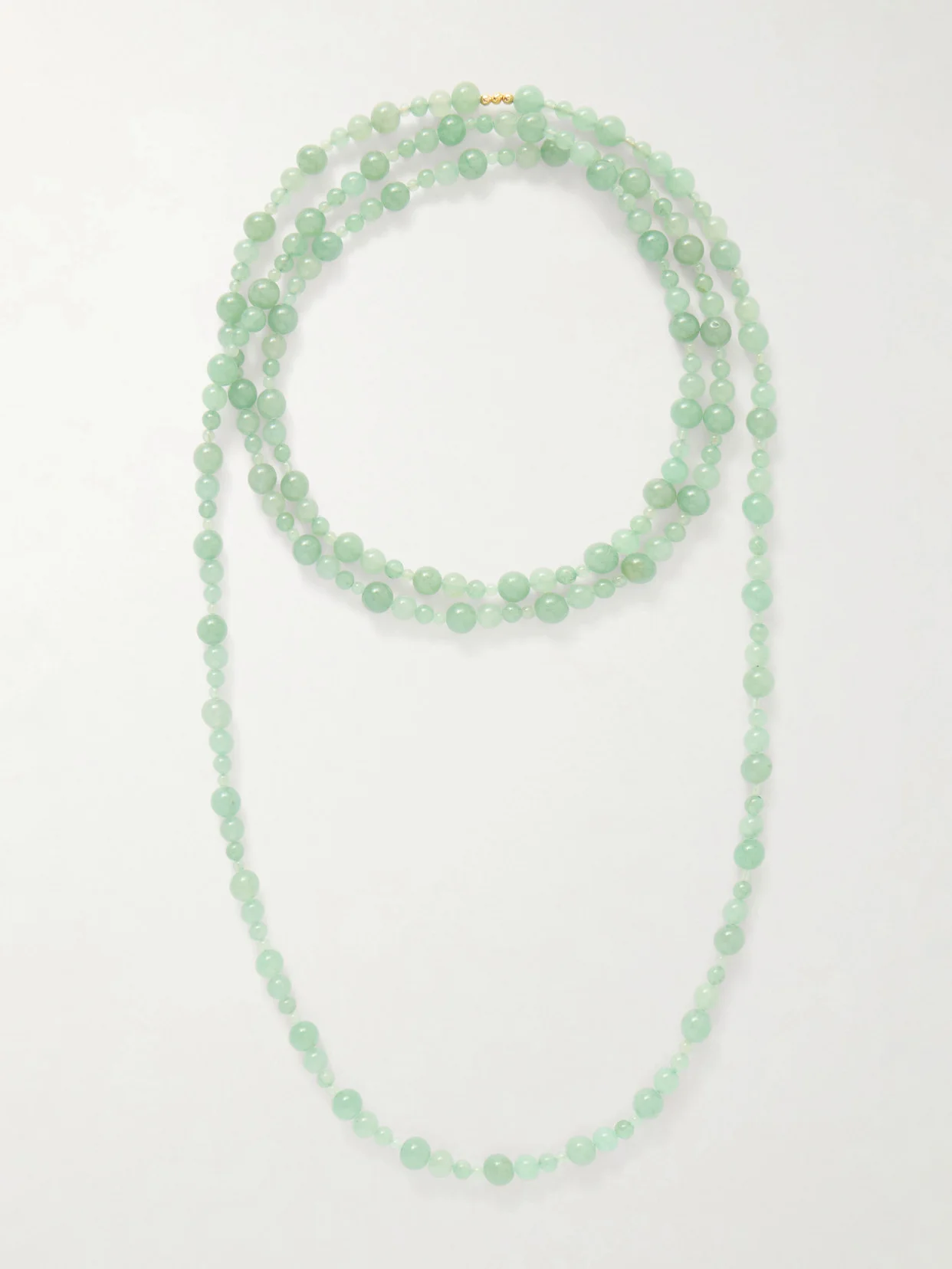 Veda Gold-tone Aventurine Necklace - 1