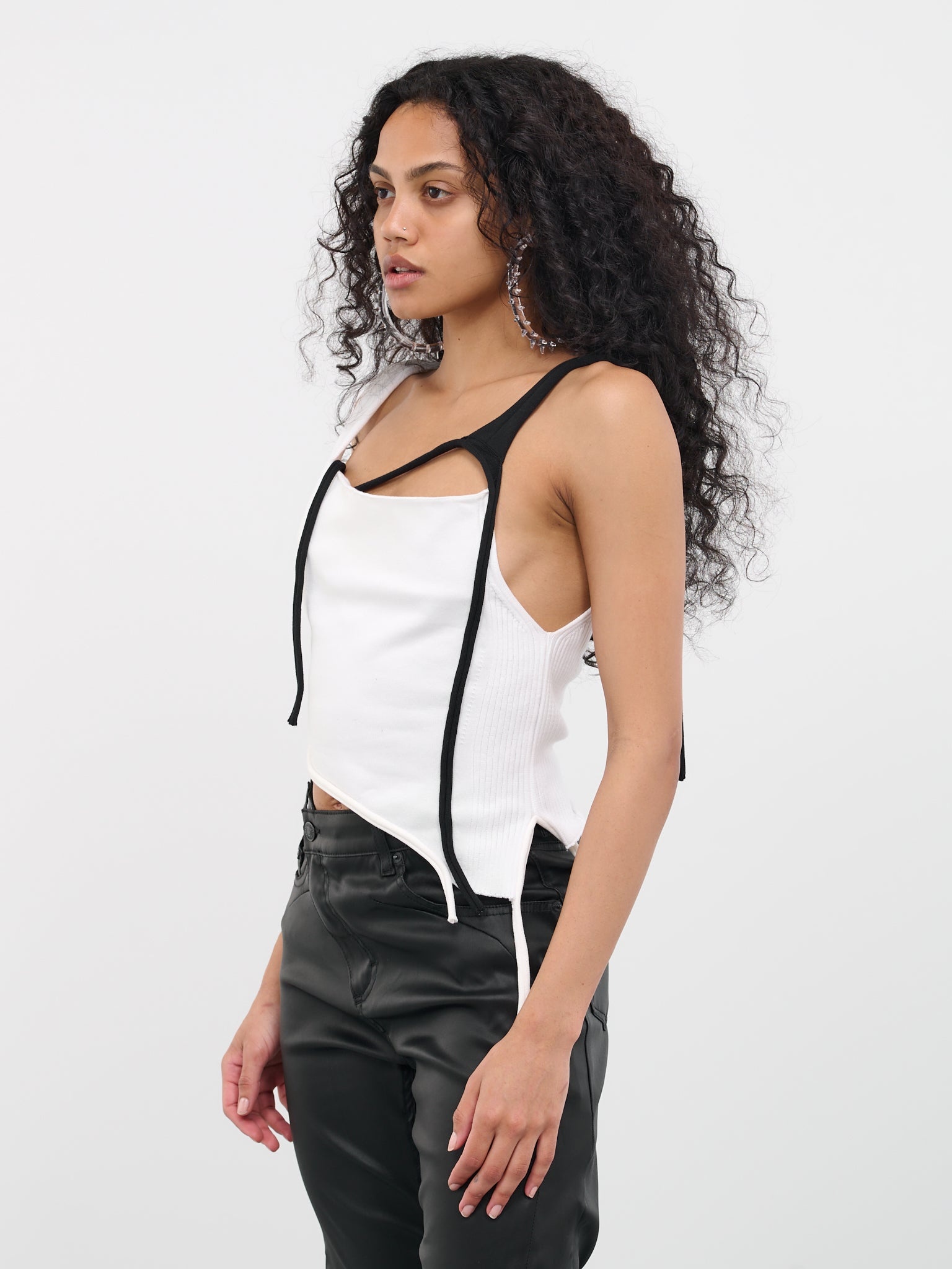 Asymmetric Bustier Top - 2