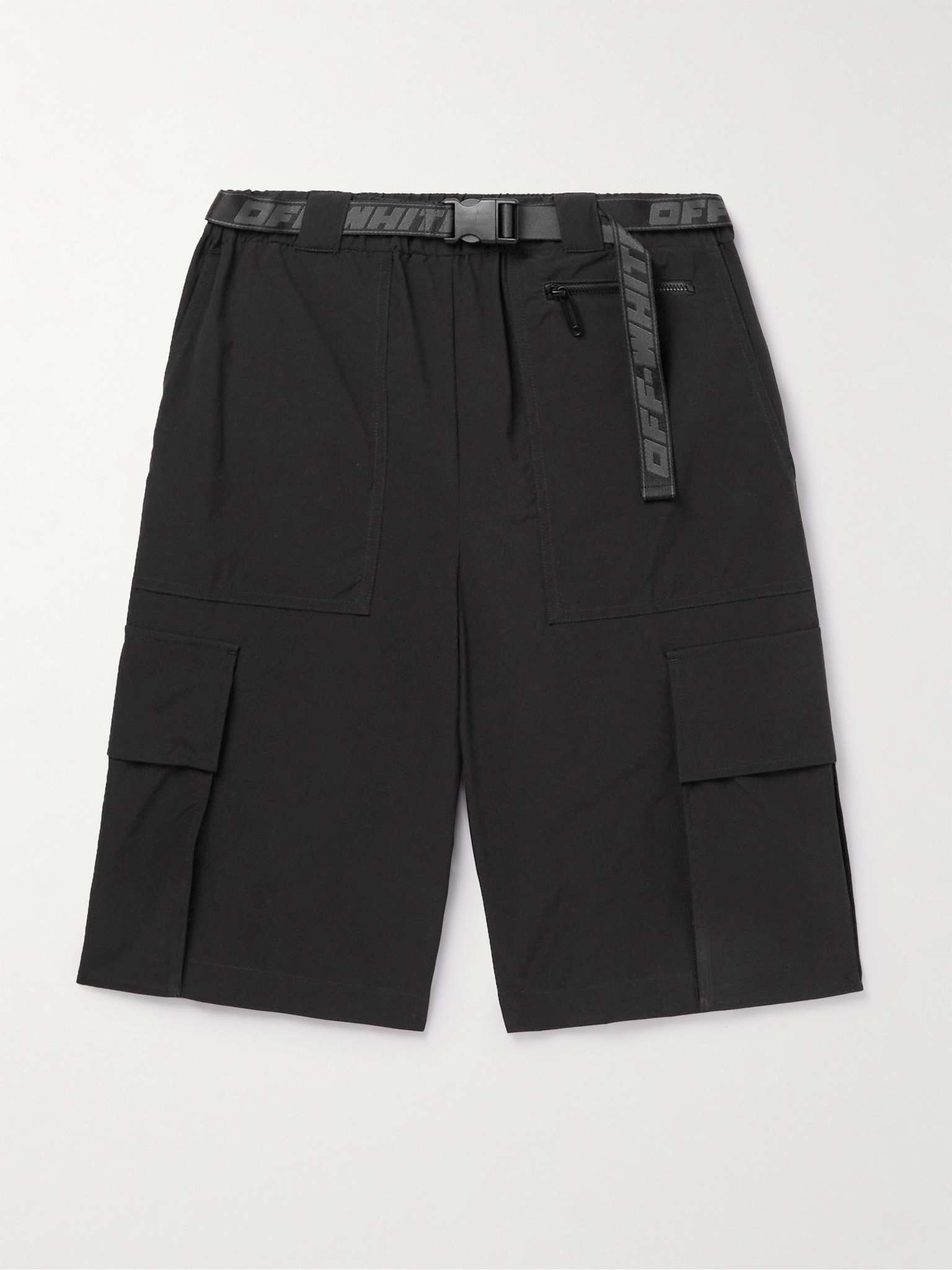 Indust Wide-Leg Belted Shell Cargo Shorts - 1