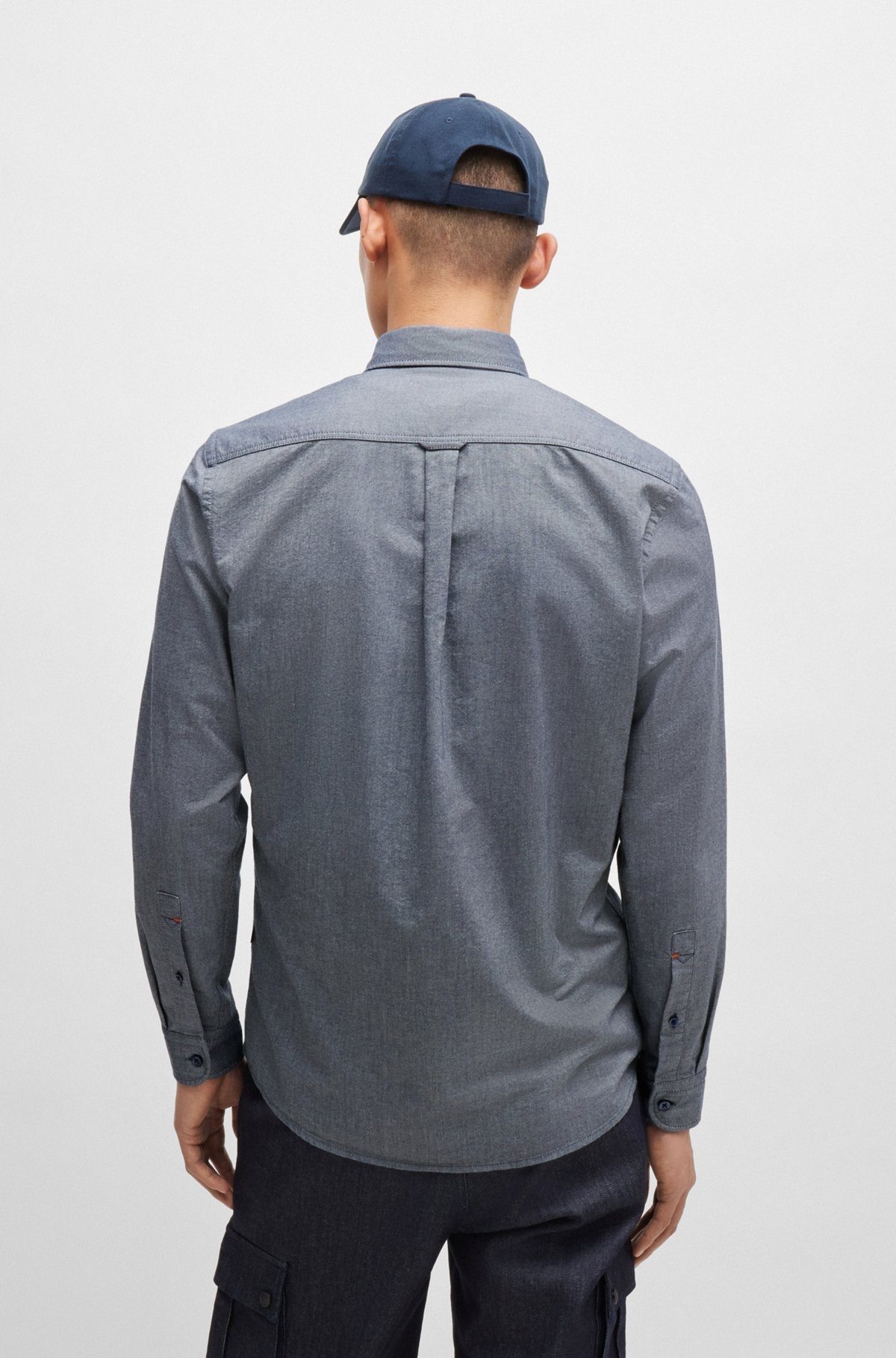 BUTTON-DOWN REGULAR-FIT SHIRT IN OXFORD COTTON - 5