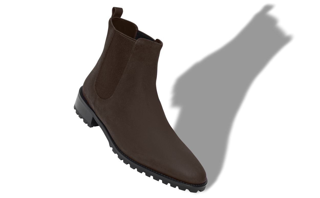 Brown Suede Ankle Boots - 2