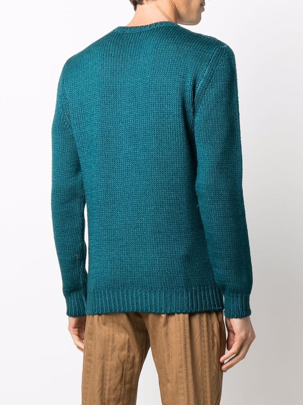 crew-neck wool jumper - 4