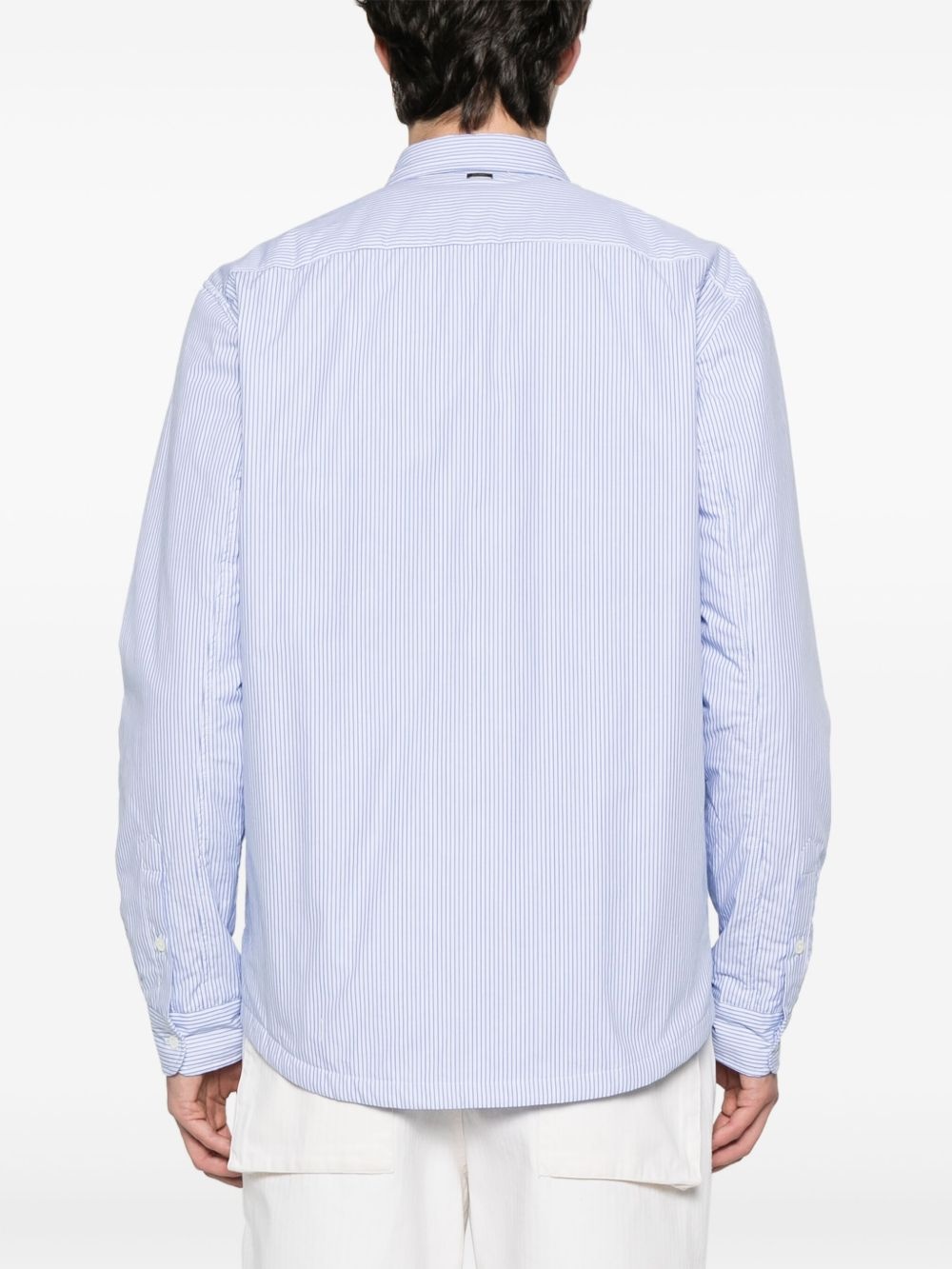 striped shirt jacket - 4