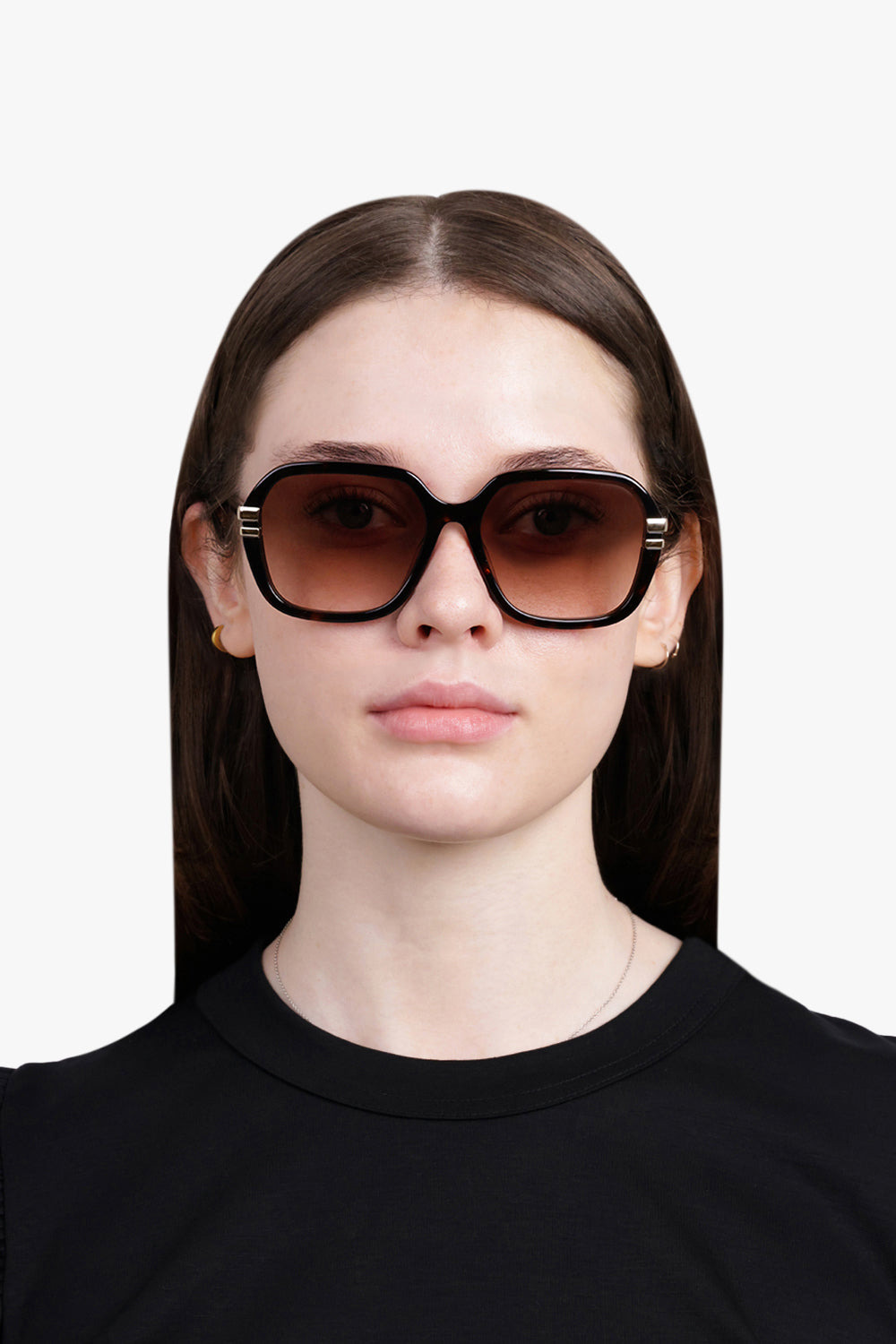 CH0204S LARGE ROUND SUNGLASSES | HAVANA BROWN - 4