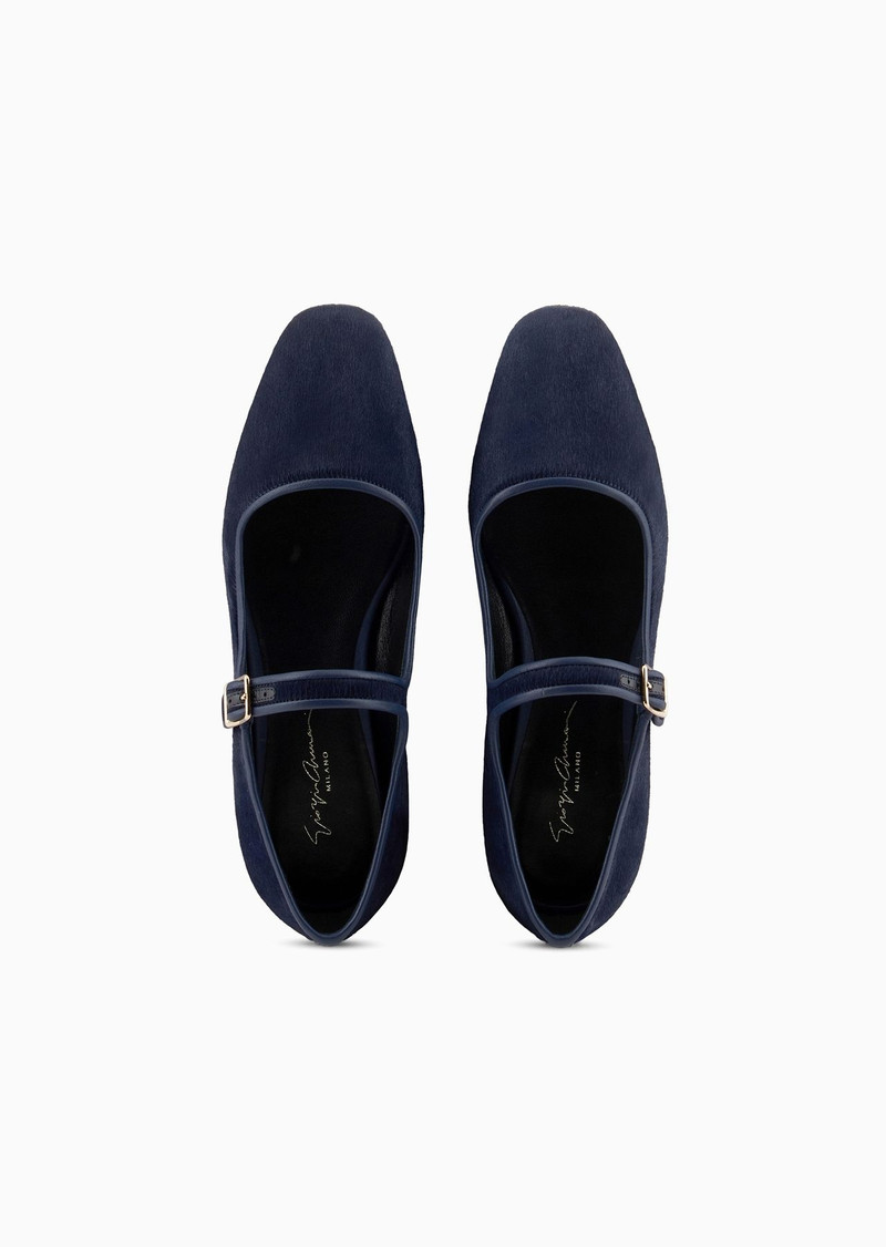 Ballerinas with nappa leather and ponyskin-effect strap 3