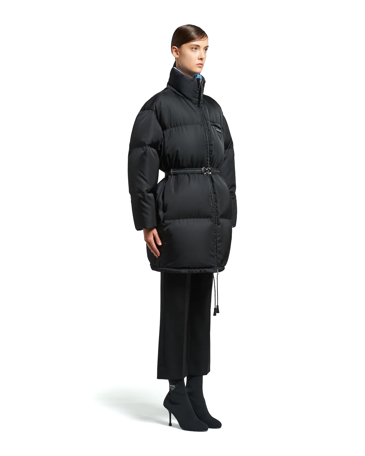 Prada Nylon gabardine puffer jacket REVERSIBLE