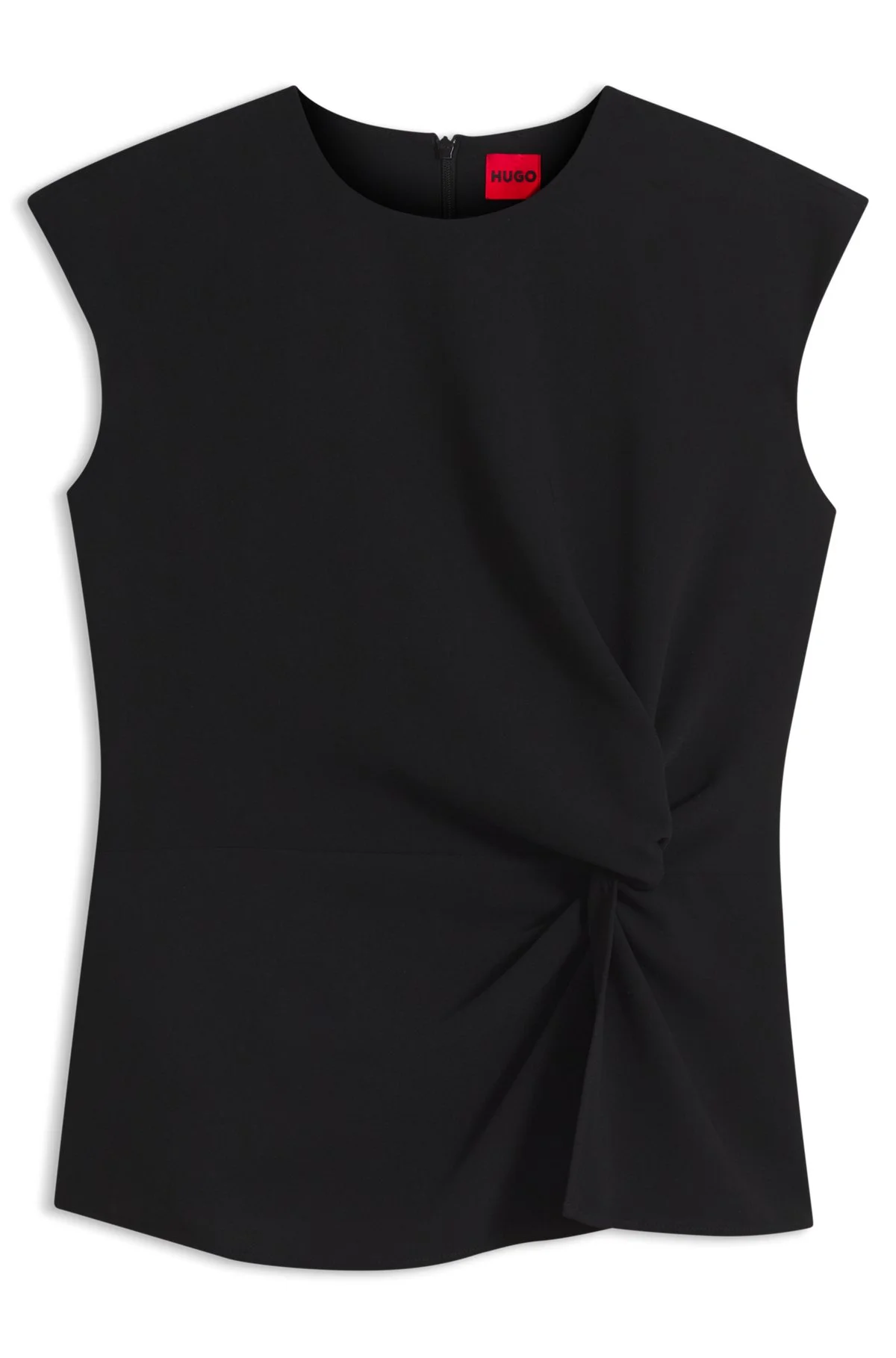 CREPE TOP WITH KNOTTED DETAIL - 1