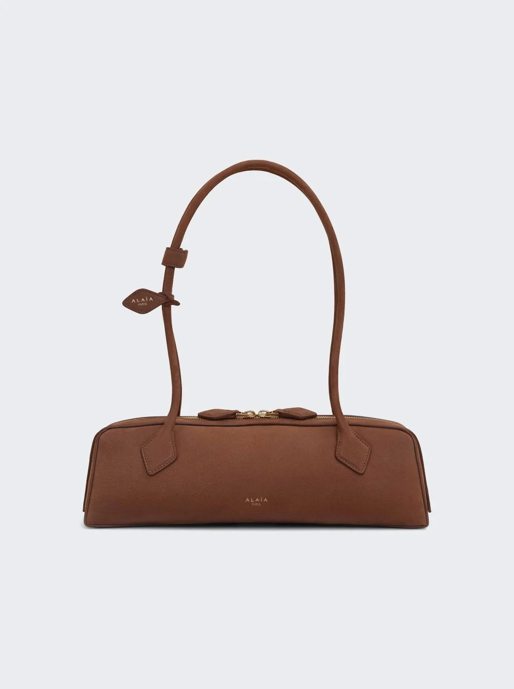 Le Teckel Medium Bag In Nubuk Calfskin Brown - 1
