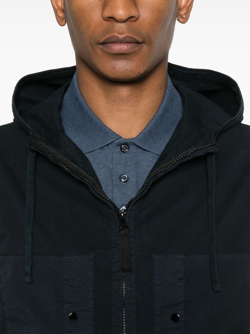Stone Island Logo cotton blouson jacket outlook