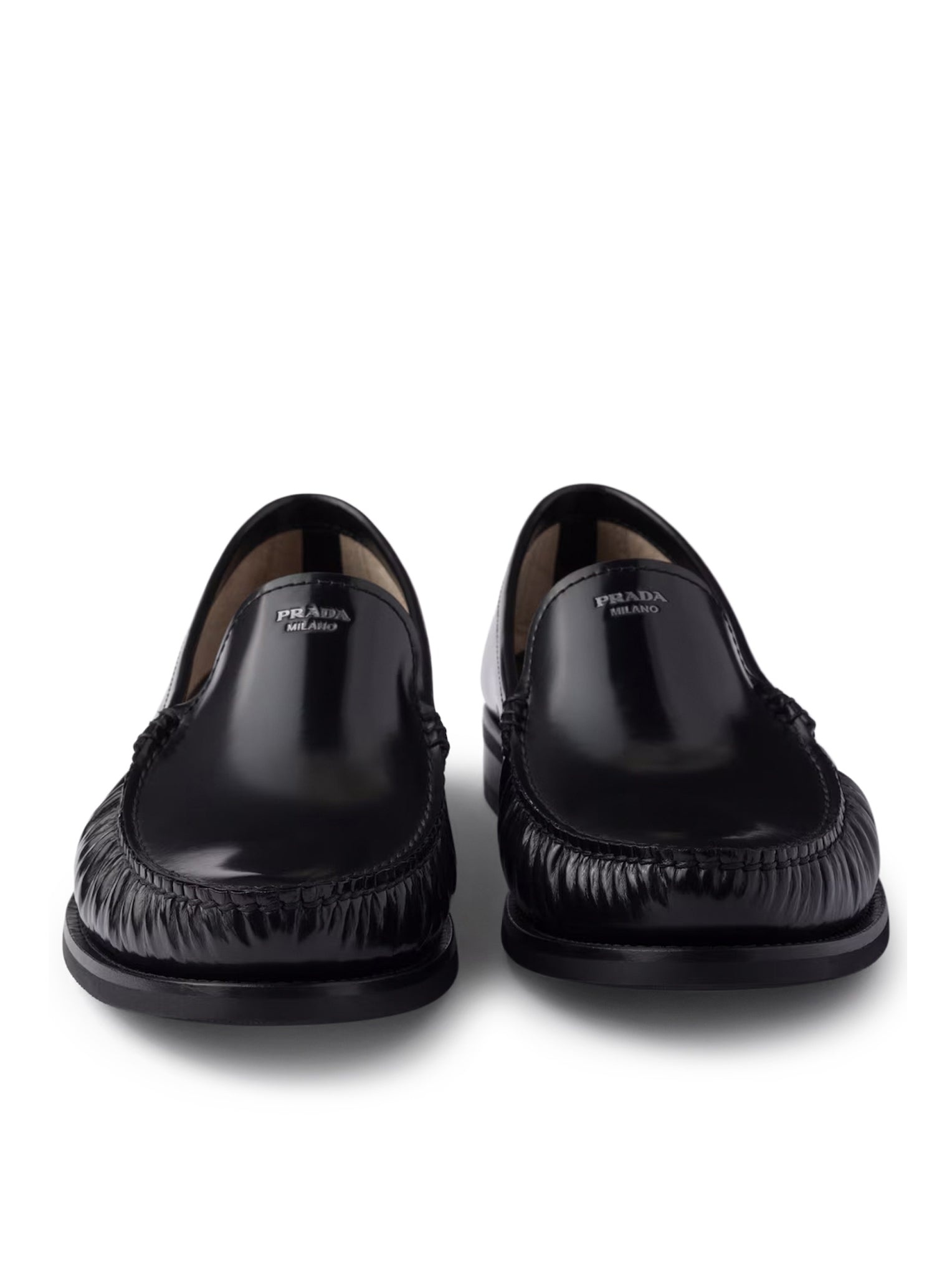 BRUSHED LEATHER LOAFERS - 6