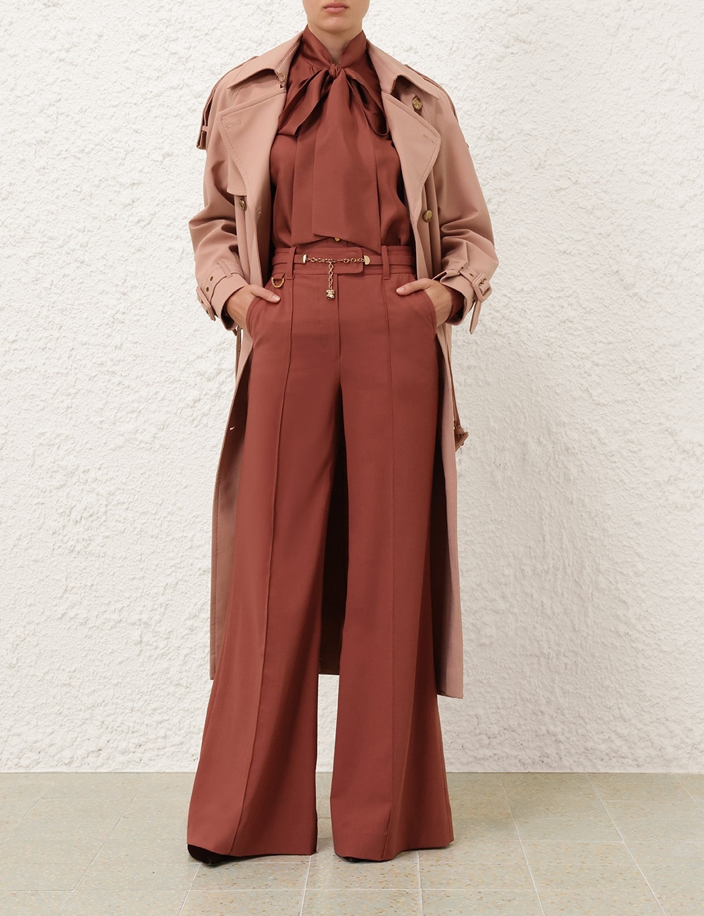 【Zimmermann】ILLUSTRATION TRENCH COAT 上品 トレンチコート Zimmermann ILLUSTRATION TRENCH COAT | REVERSIBLE