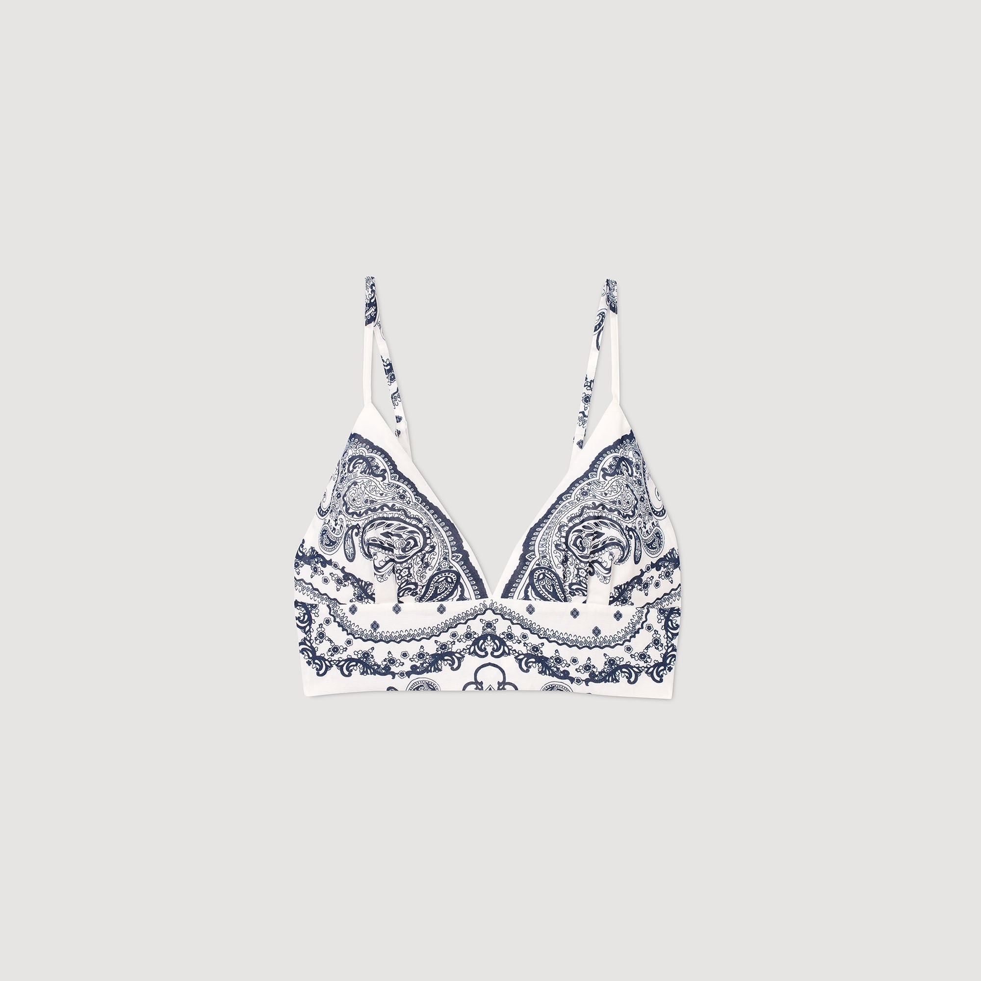 BANDANA PRINT CROP TOP - 6