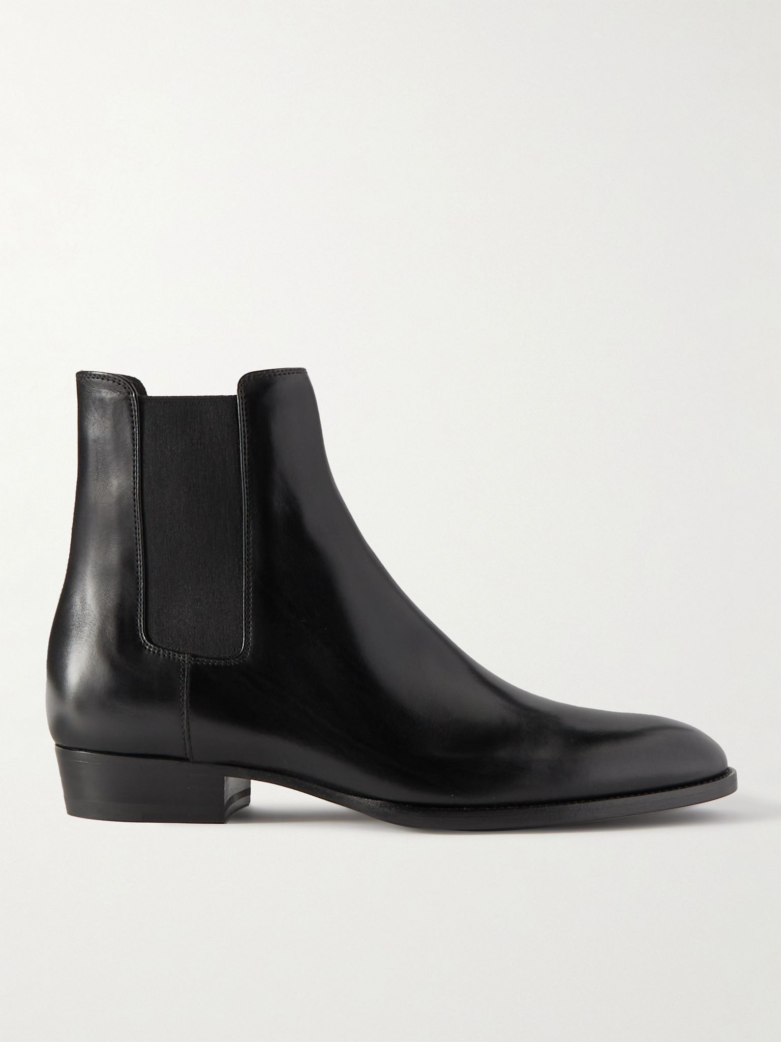 Wyatt Leather Chelsea Boots Black - 1
