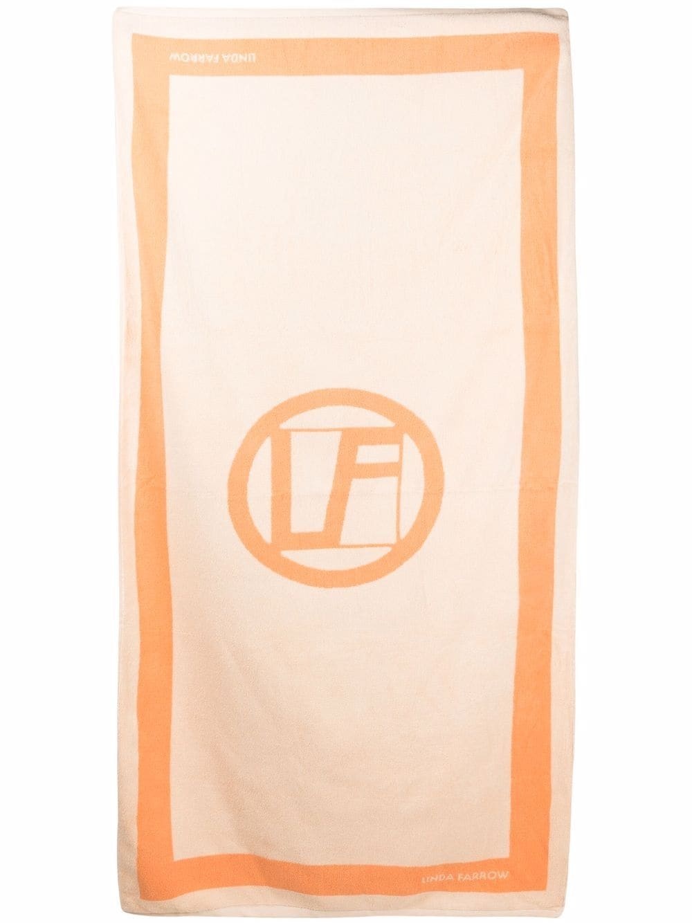 logo-print cotton towel - 3