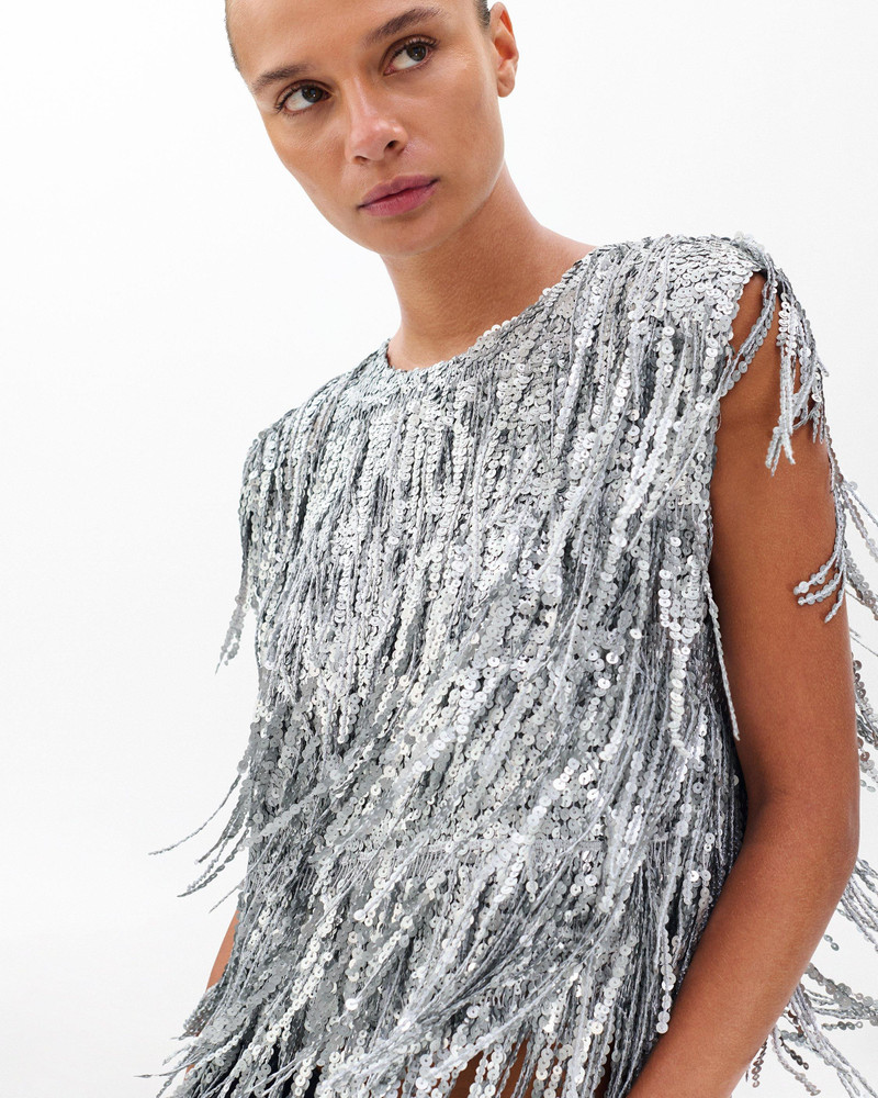 Billie Sequined Tassel Top 5