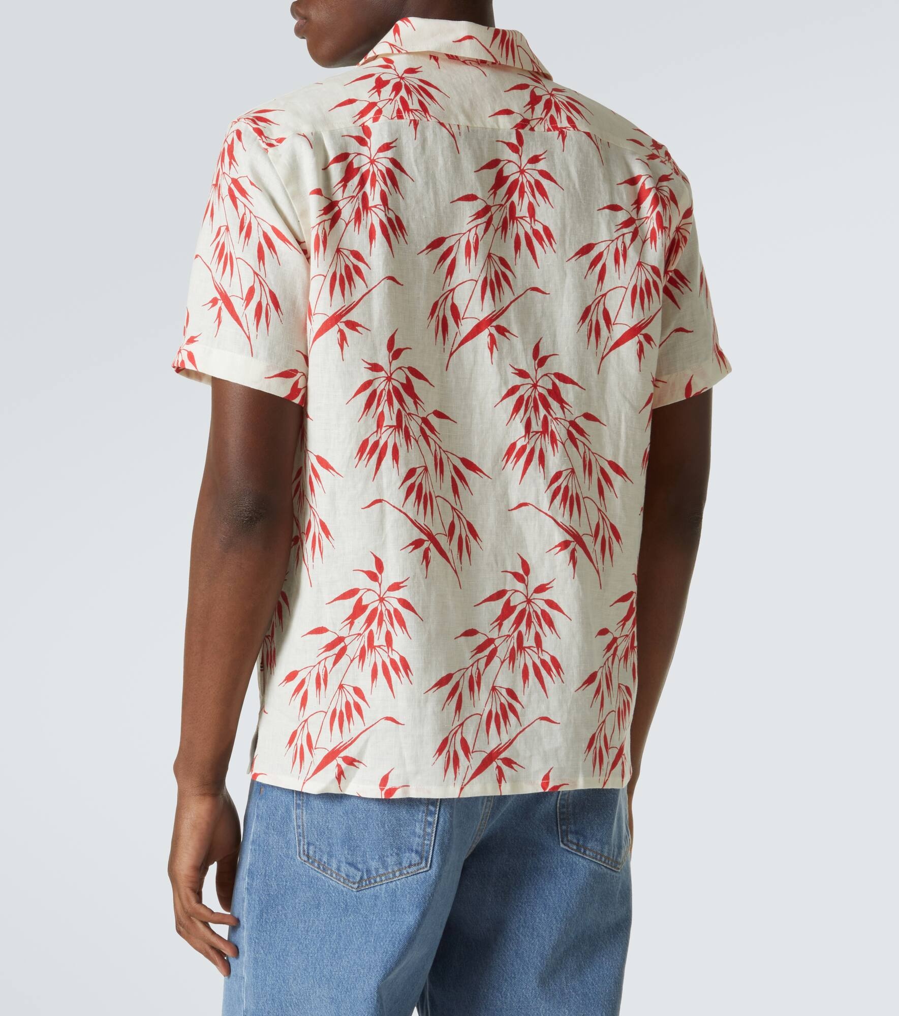 Hibbert printed linen shirt - 4