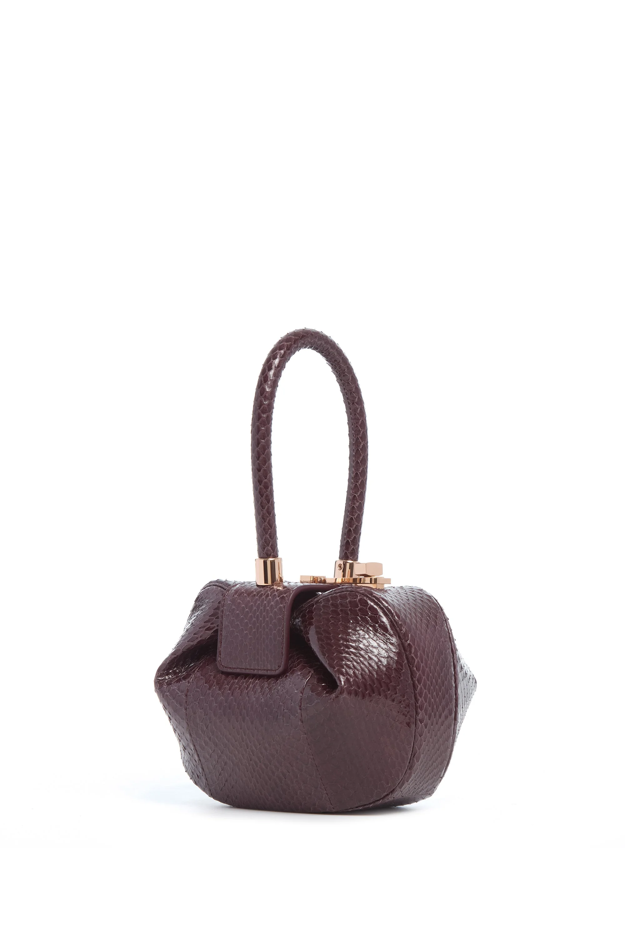 Demi Bag in Bordeaux Snakeskin - 1