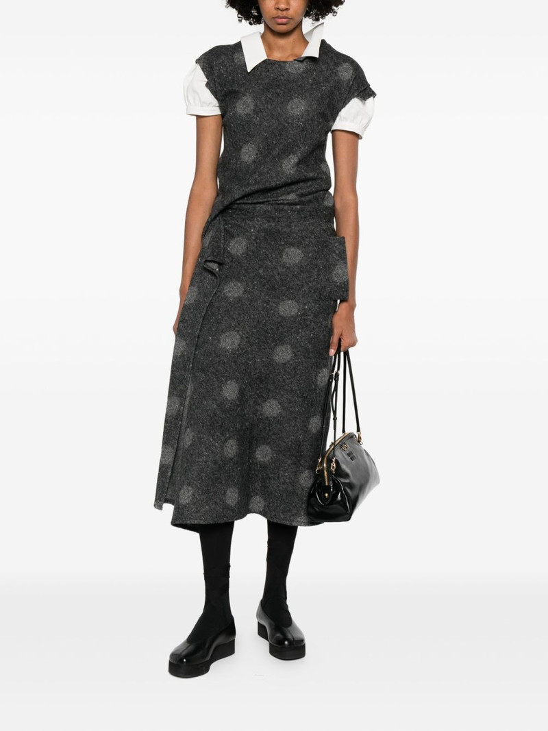 Yohji Yamamoto polka-dot dress outlook