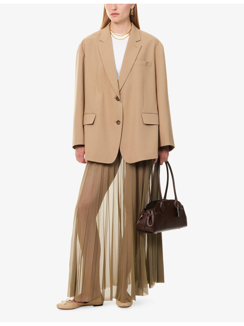 The Frankie Shop Bea Single-Breasted Stretch-Woven Blazer outlook