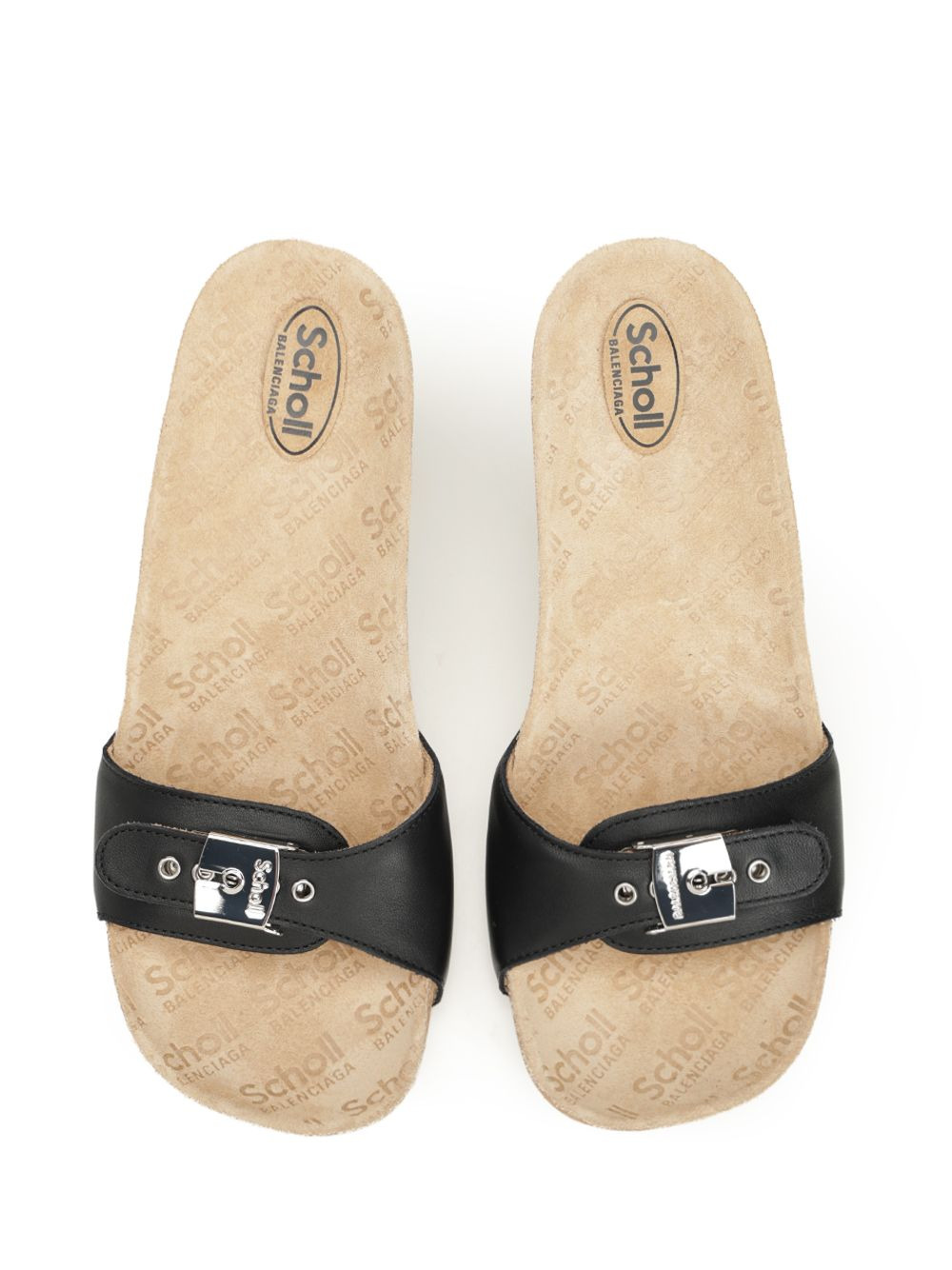 Scholl Sabot 80mm Sandals Black - 5