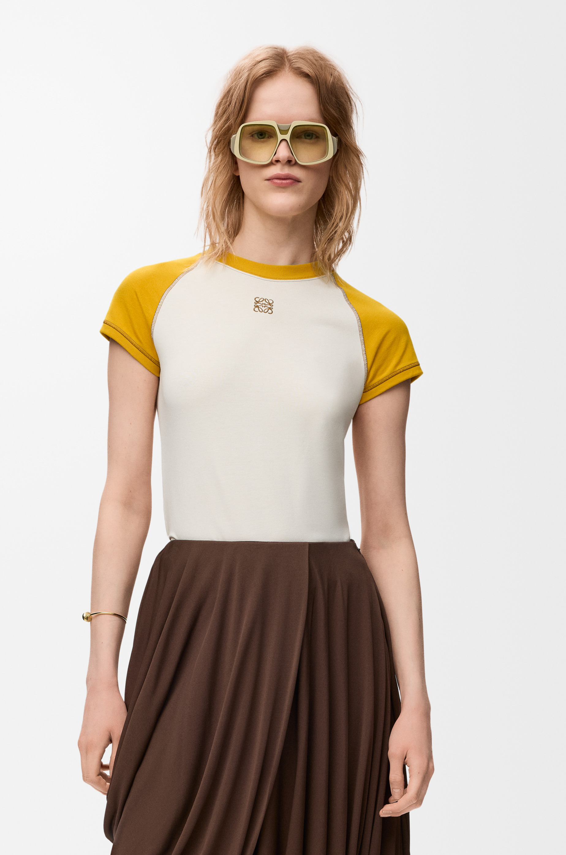 Small fit T-shirt in cotton blend - 3