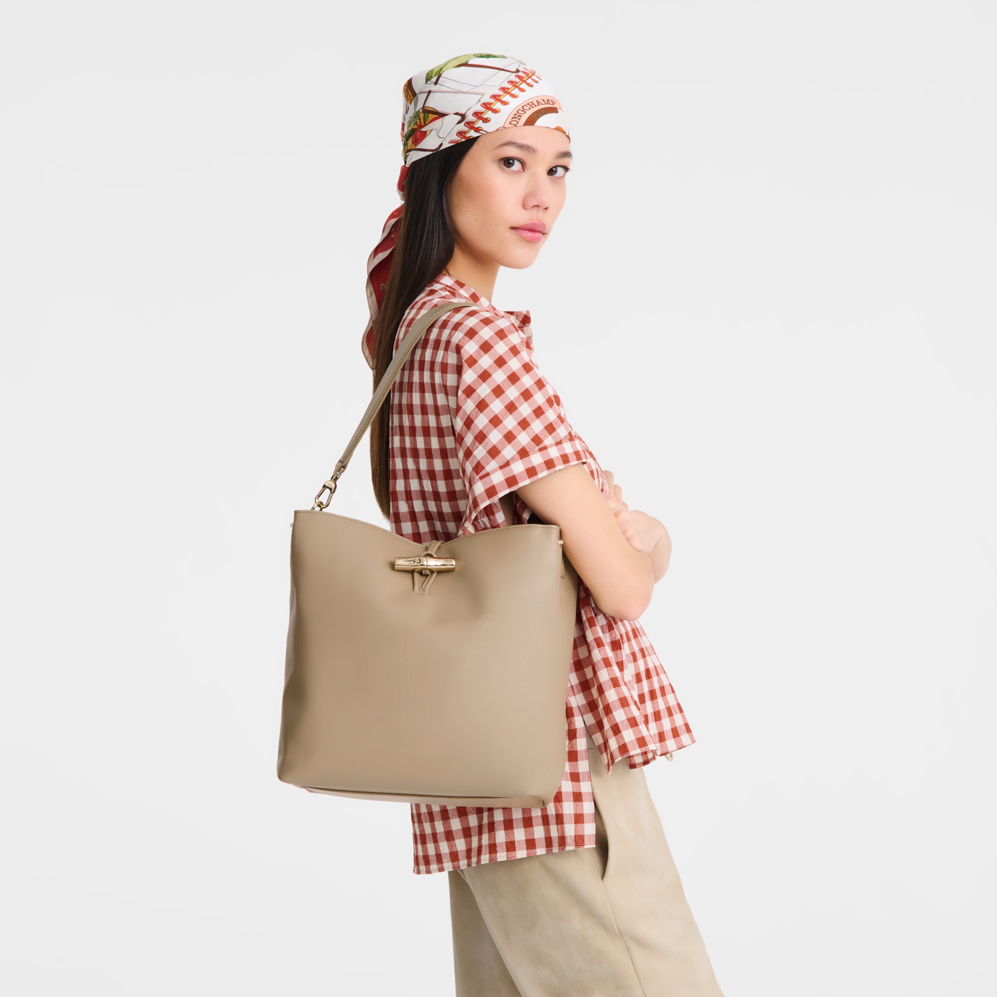 Le Roseau M Hobo bag Root - Leather - 2