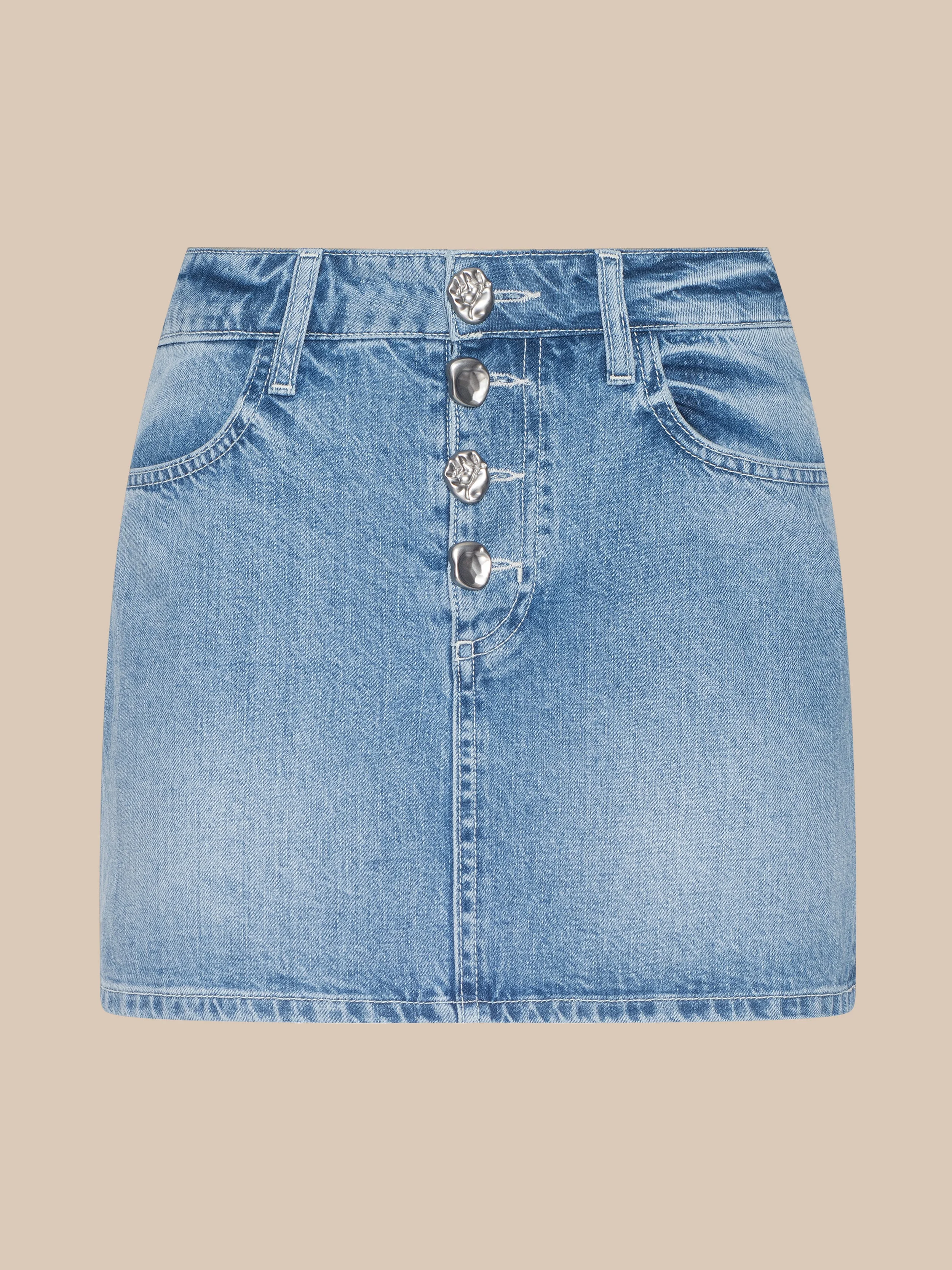 Solene Jean Mini Skirt - 1