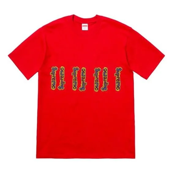 Supreme SS18 Gonz Logo Tee Red logo Short Sleeve Unisex SUP-SS18-439 - 1