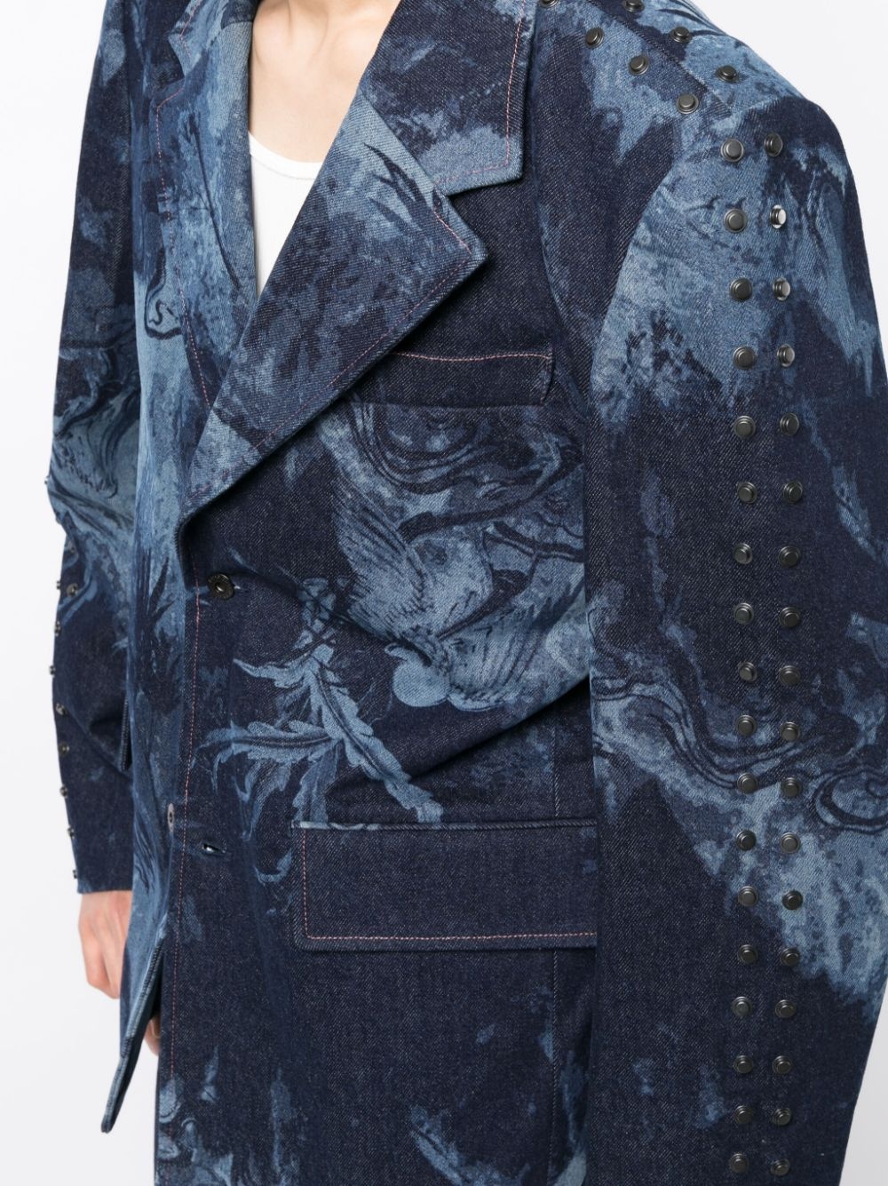 laser-cut single-breasted blazer - 5