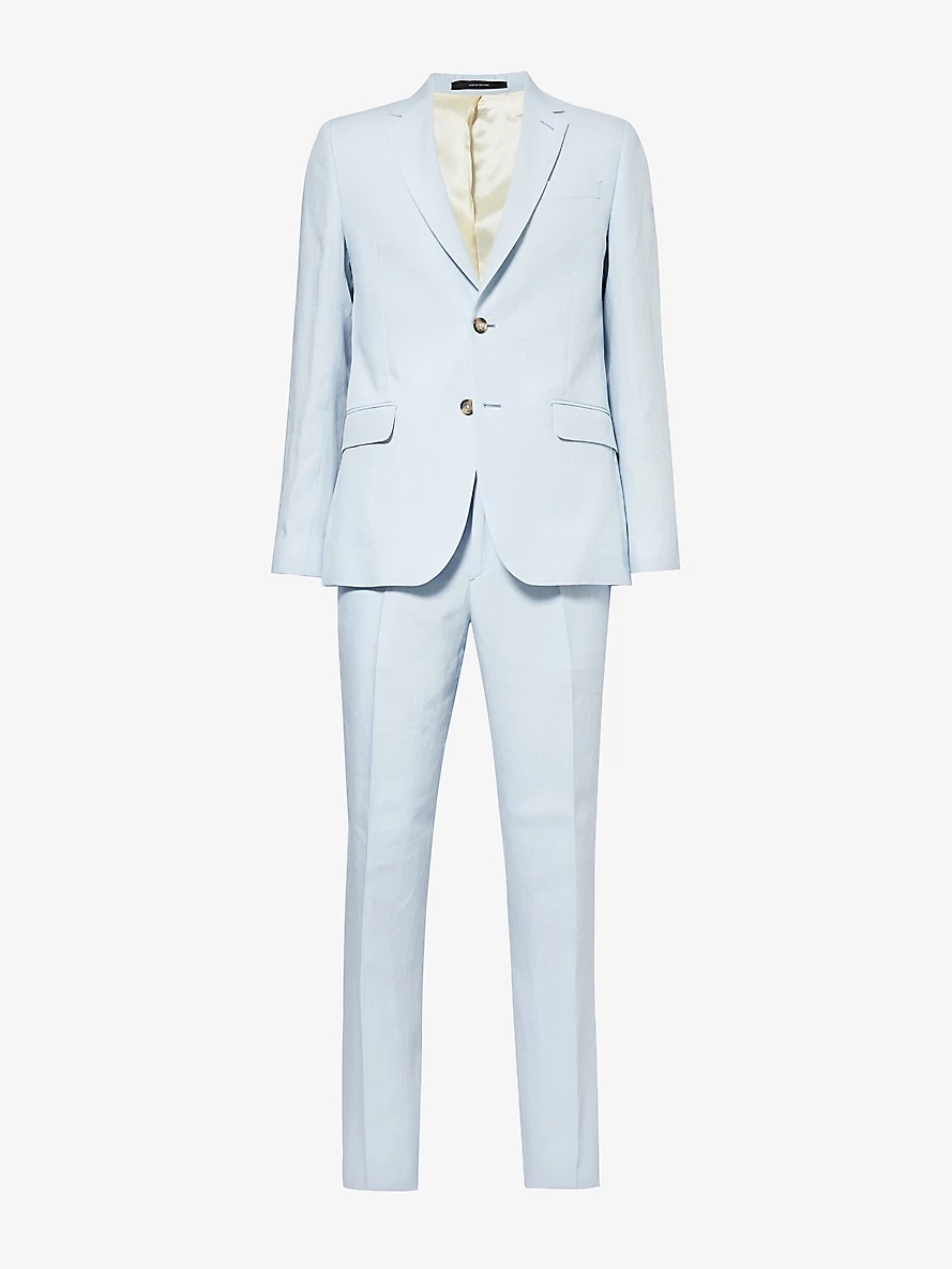 The Soho regular-fit linen suit - 1