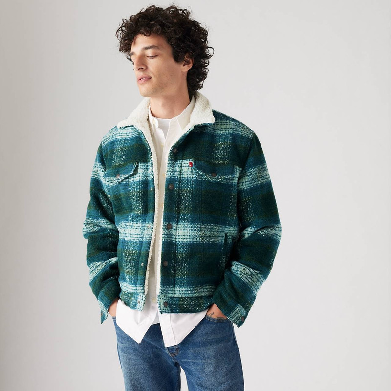 Levi's PLAID TYPE III SHERPA TRUCKER JACKET outlook