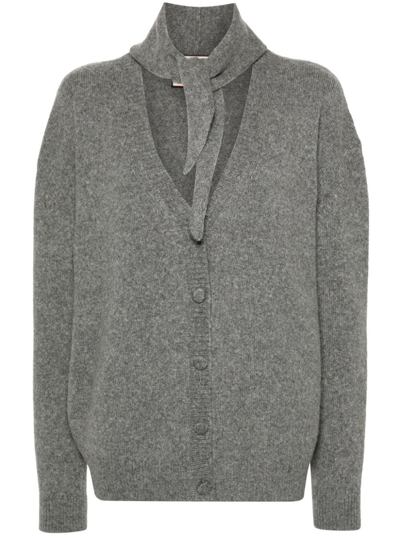 ribbed-knit cardigan 1
