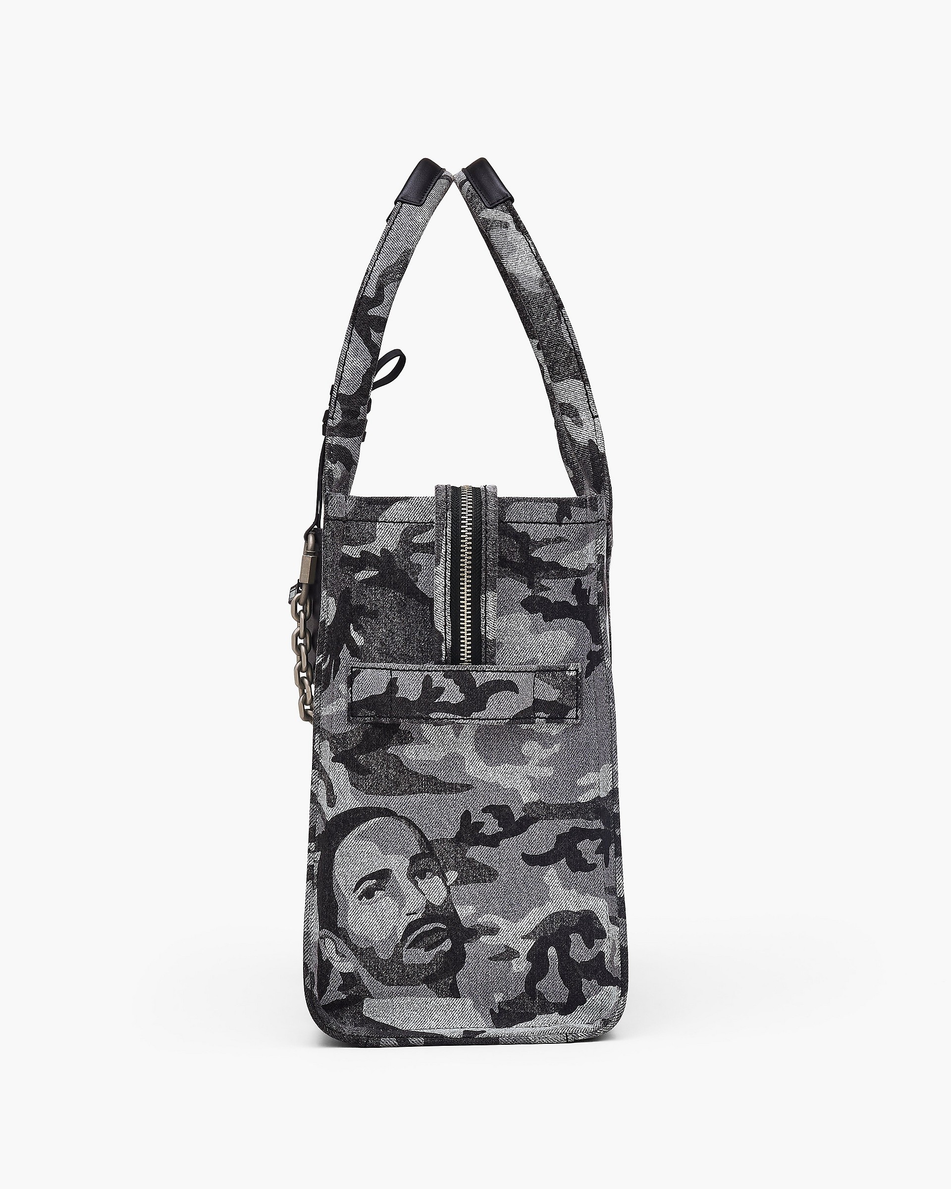 THE MARC CAMO DENIM LARGE TOTE BAG - 6
