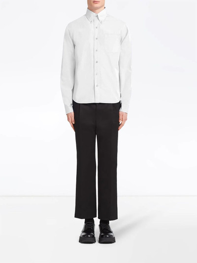 Prada logo patch shirt outlook