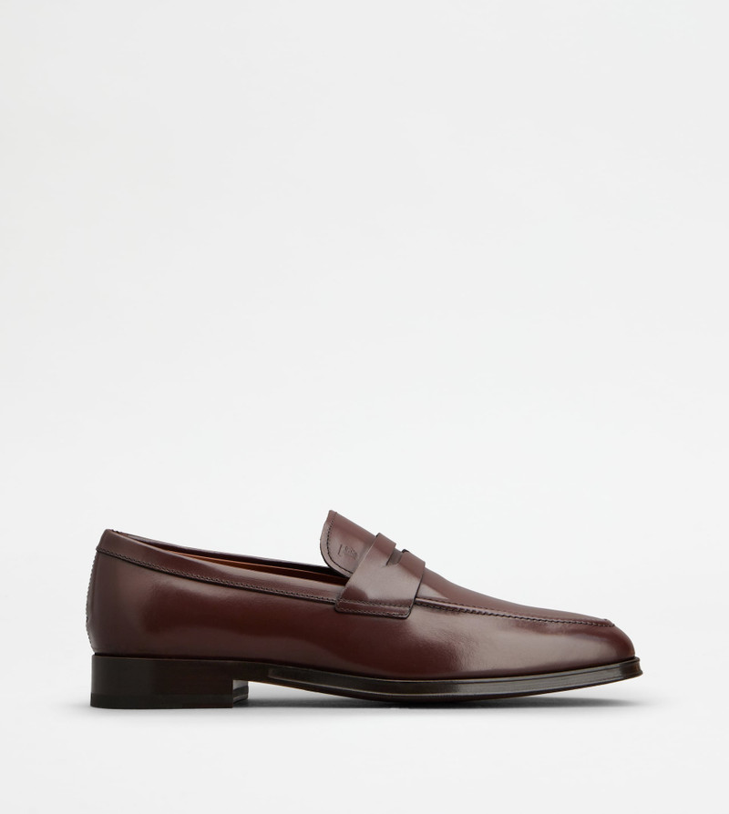 LOAFERS IN LEATHER - BROWN 1