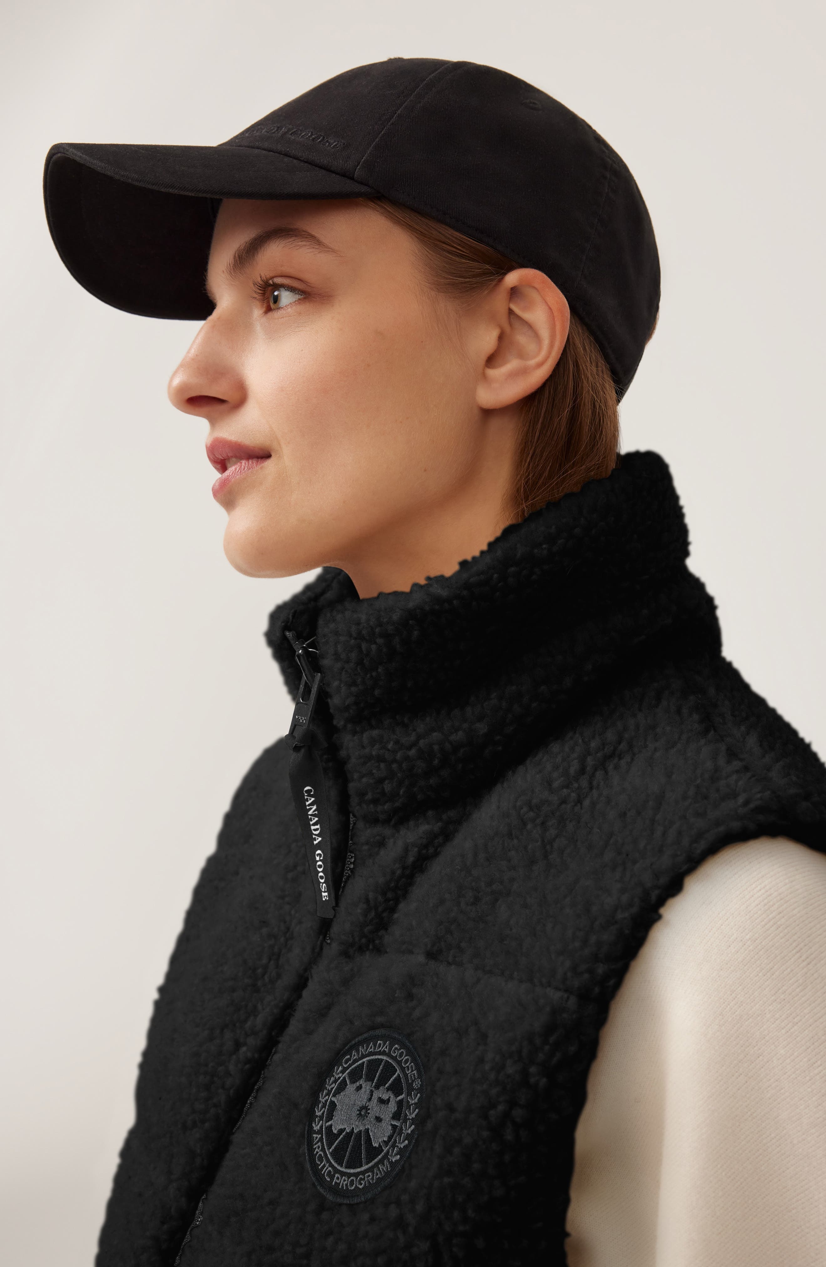 Canada Goose Elora Mixed Media 650 Fill Power Down Vest in Black at Nordstrom - 3
