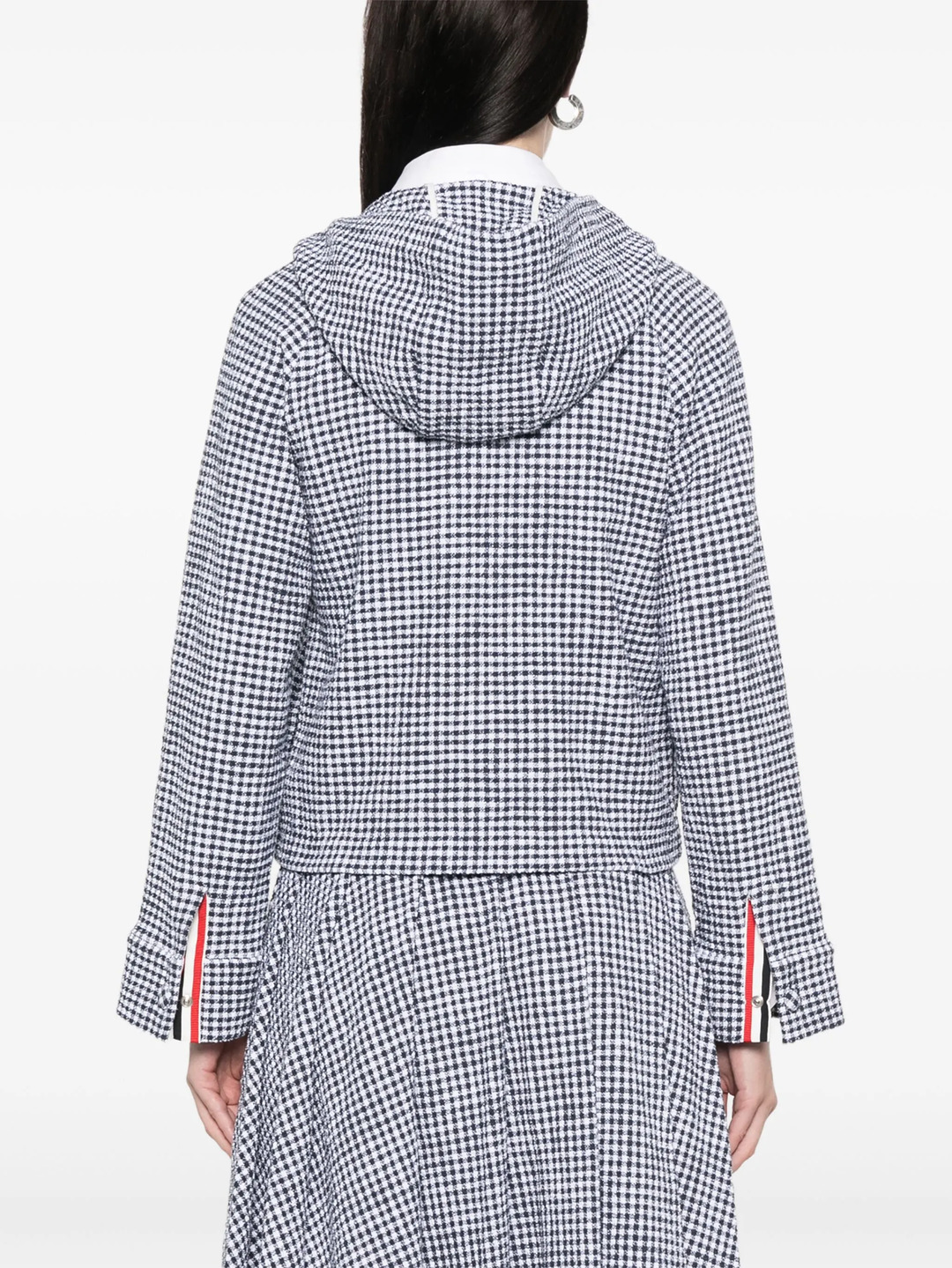 Gingham Cotton Tweed Jacket Women - 4