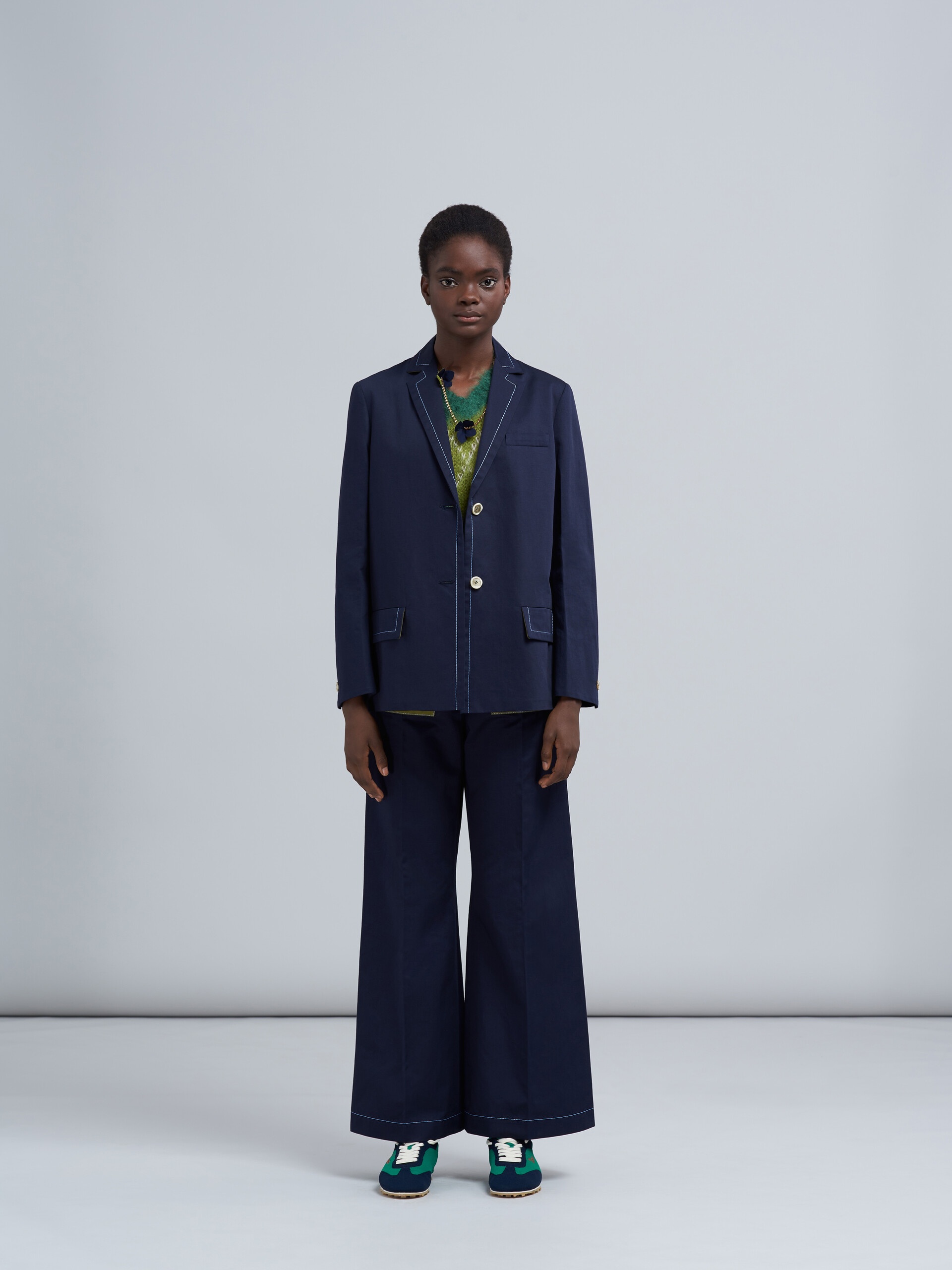 COTTON DRILL BLAZER JACKET - 2