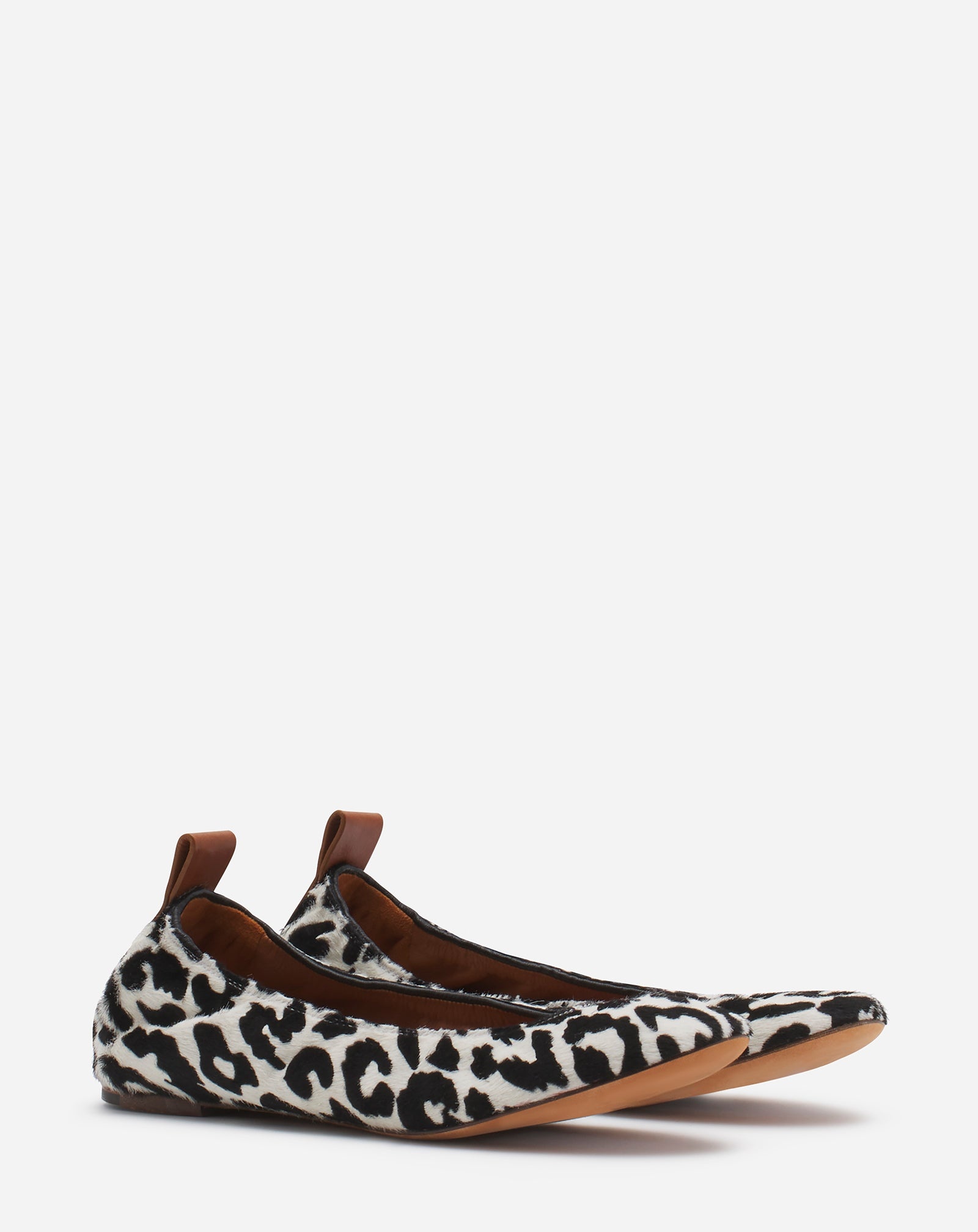 THE PONY-EFFECT LEATHER BALLERINA FLAT - 2
