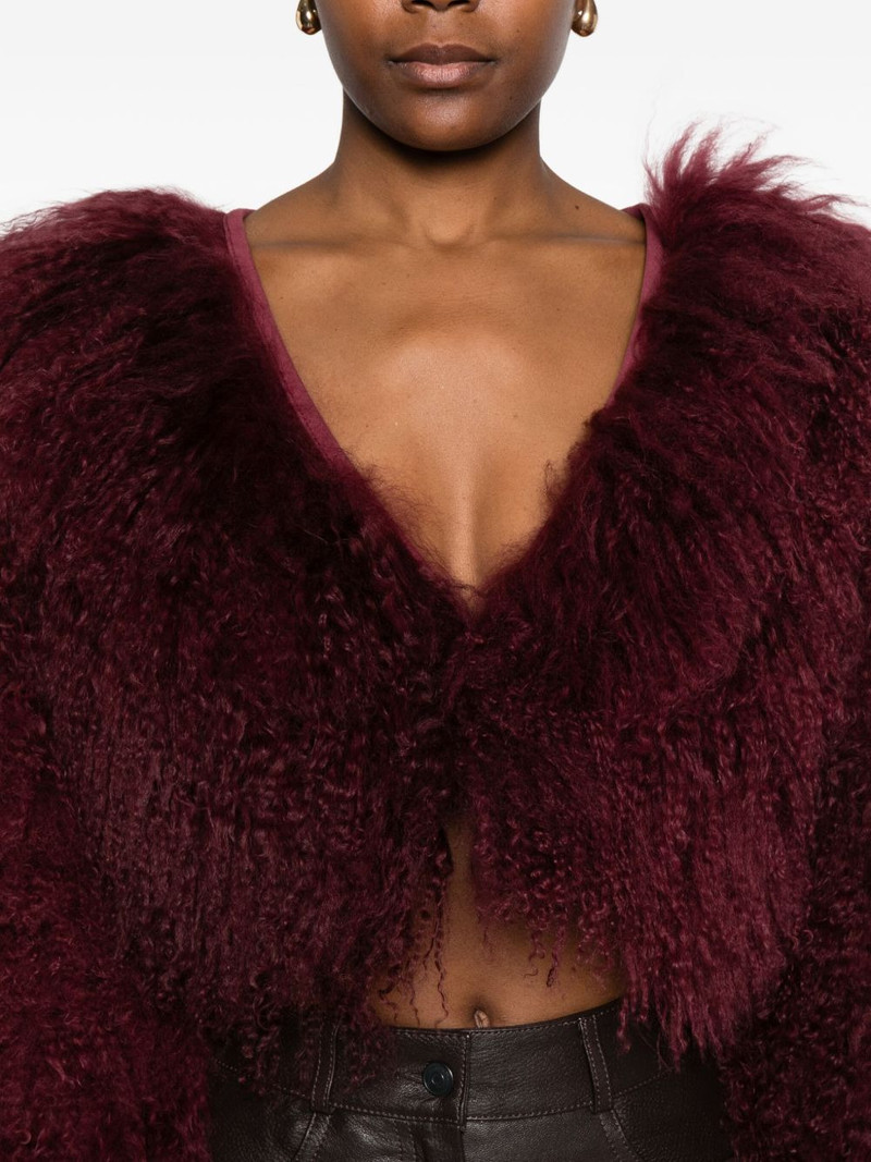 Luxe cropped fur jacket 5
