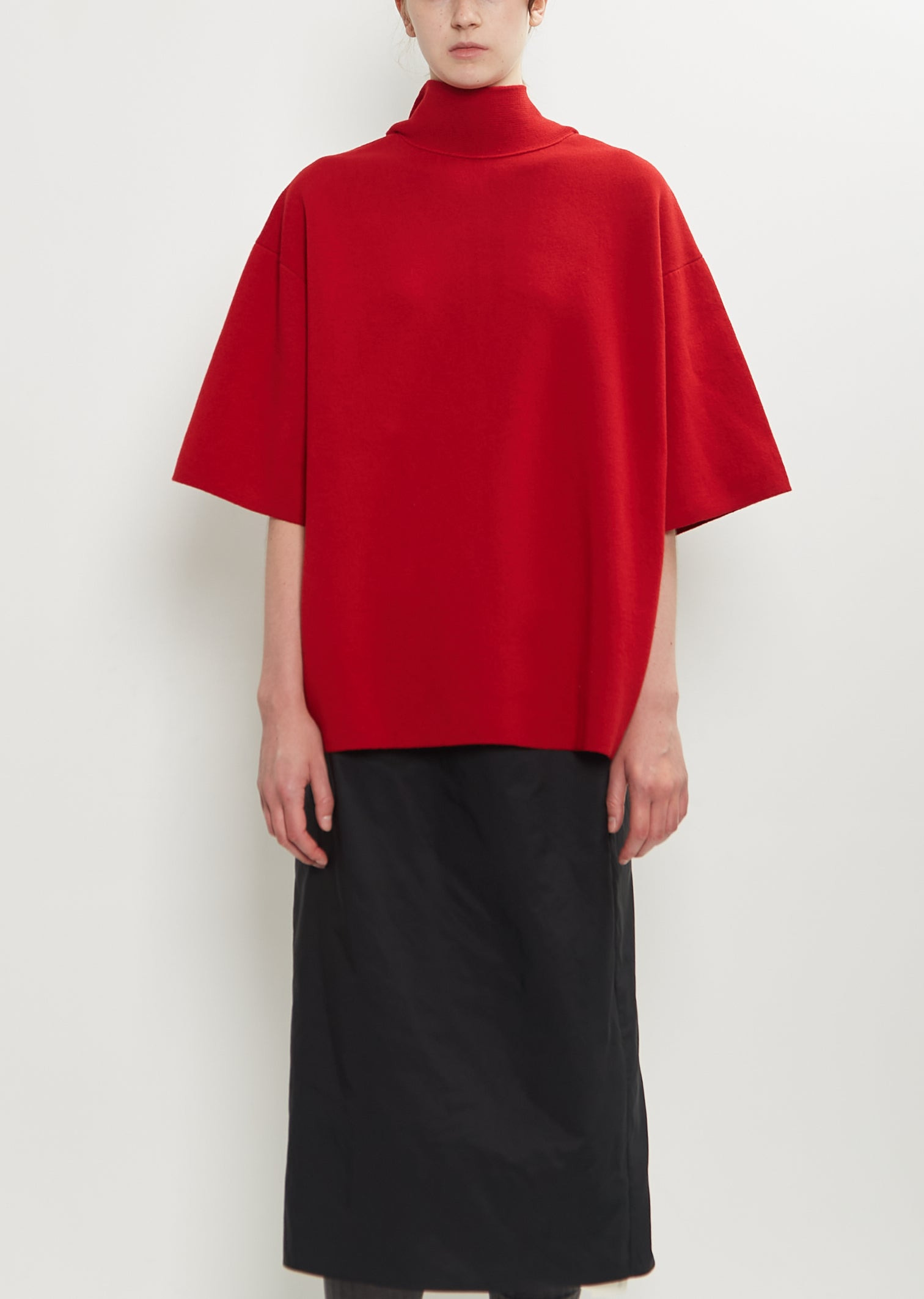 Wool Cashmere Scarf Top - 1