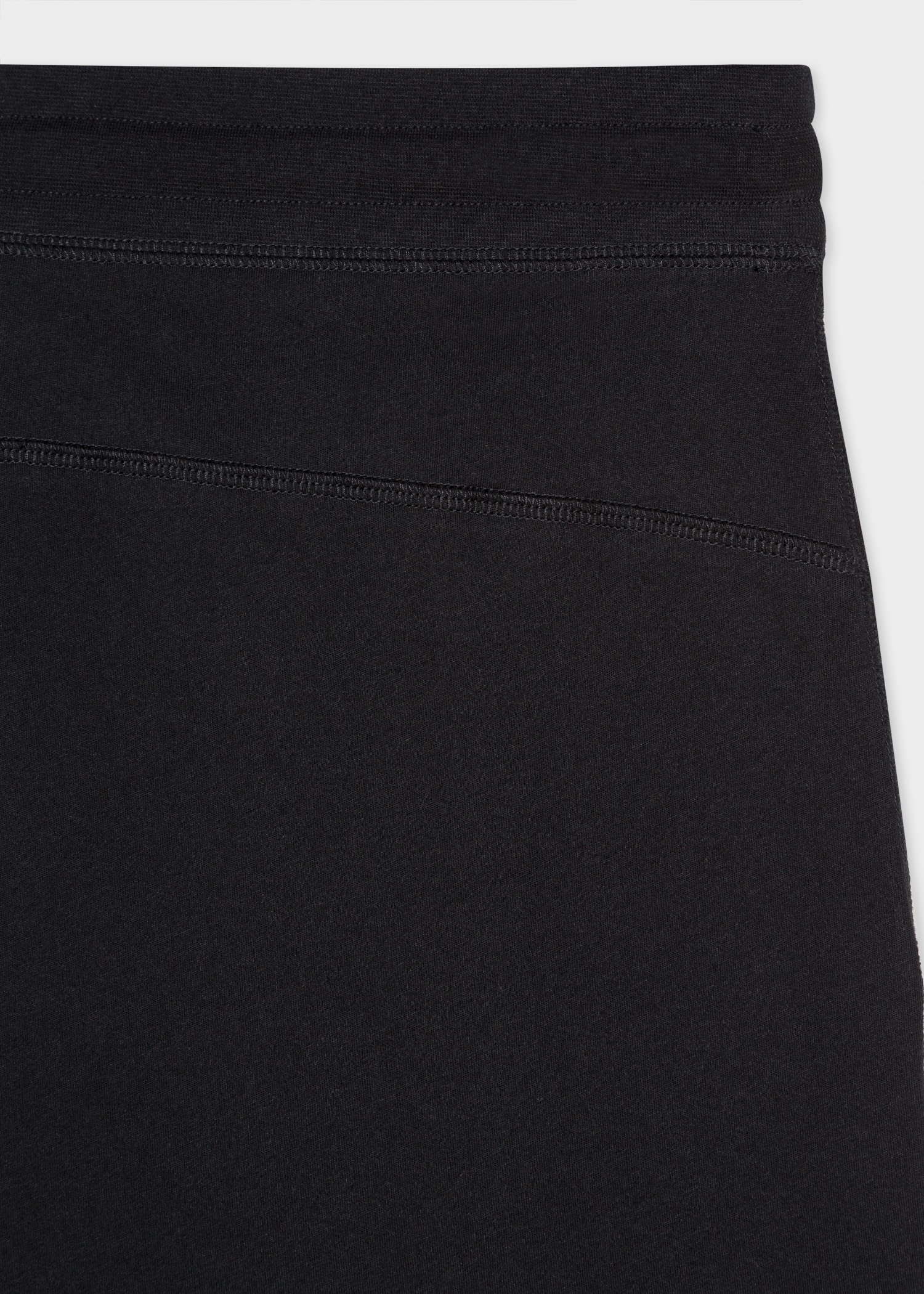 Black Jersey Cotton Lounge Shorts - 3