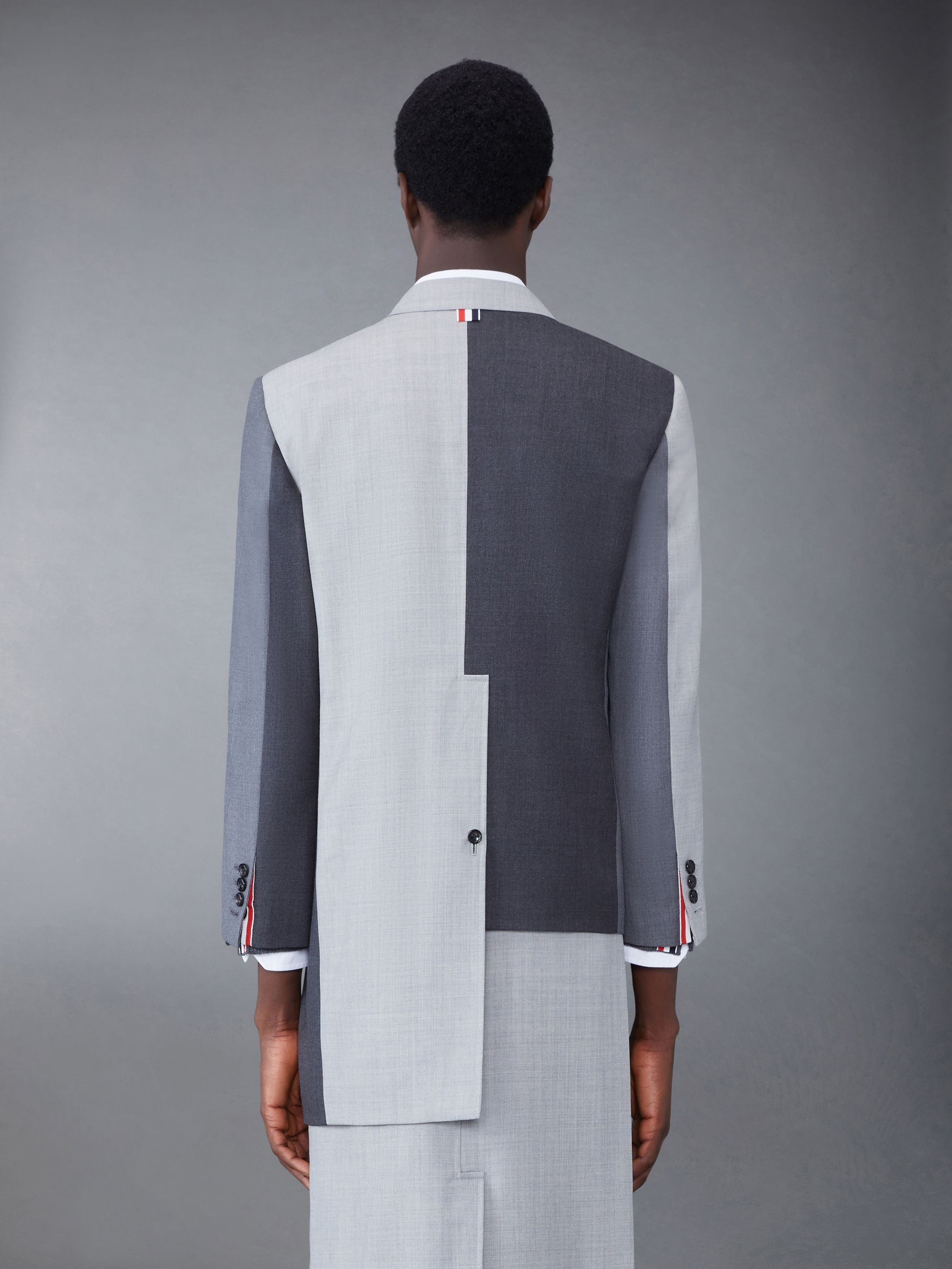 Fun-Mix Collage Super 120's Double Breasted Sport Coat - 2