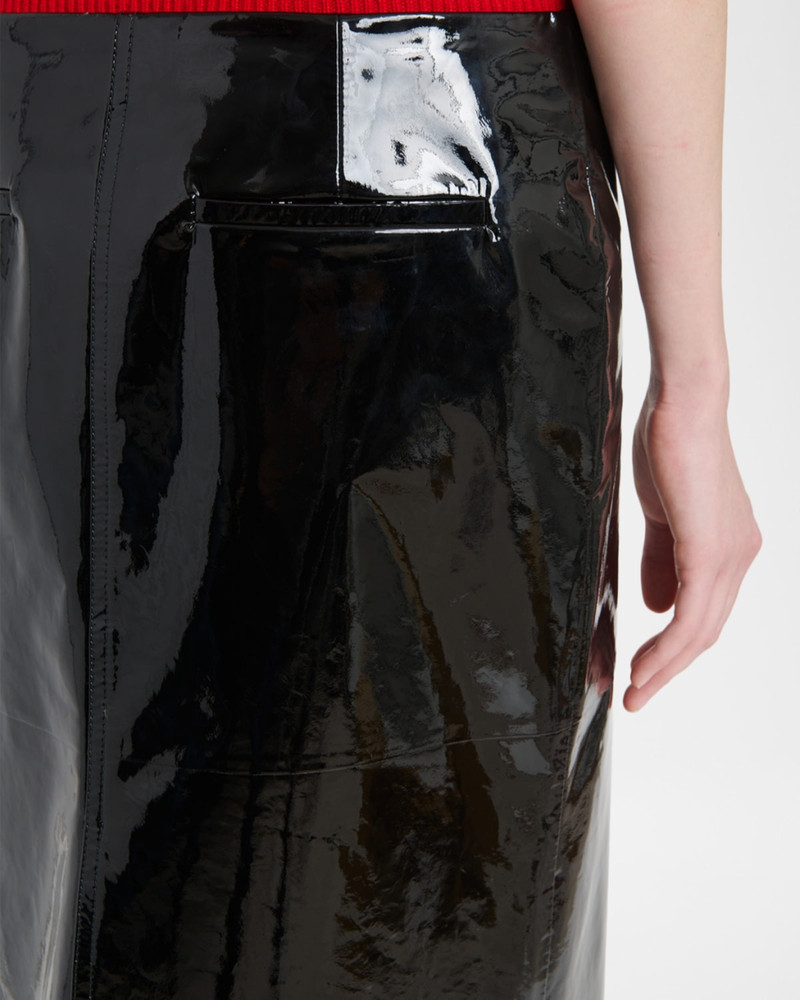 Patent Leather Pencil Skirt 5