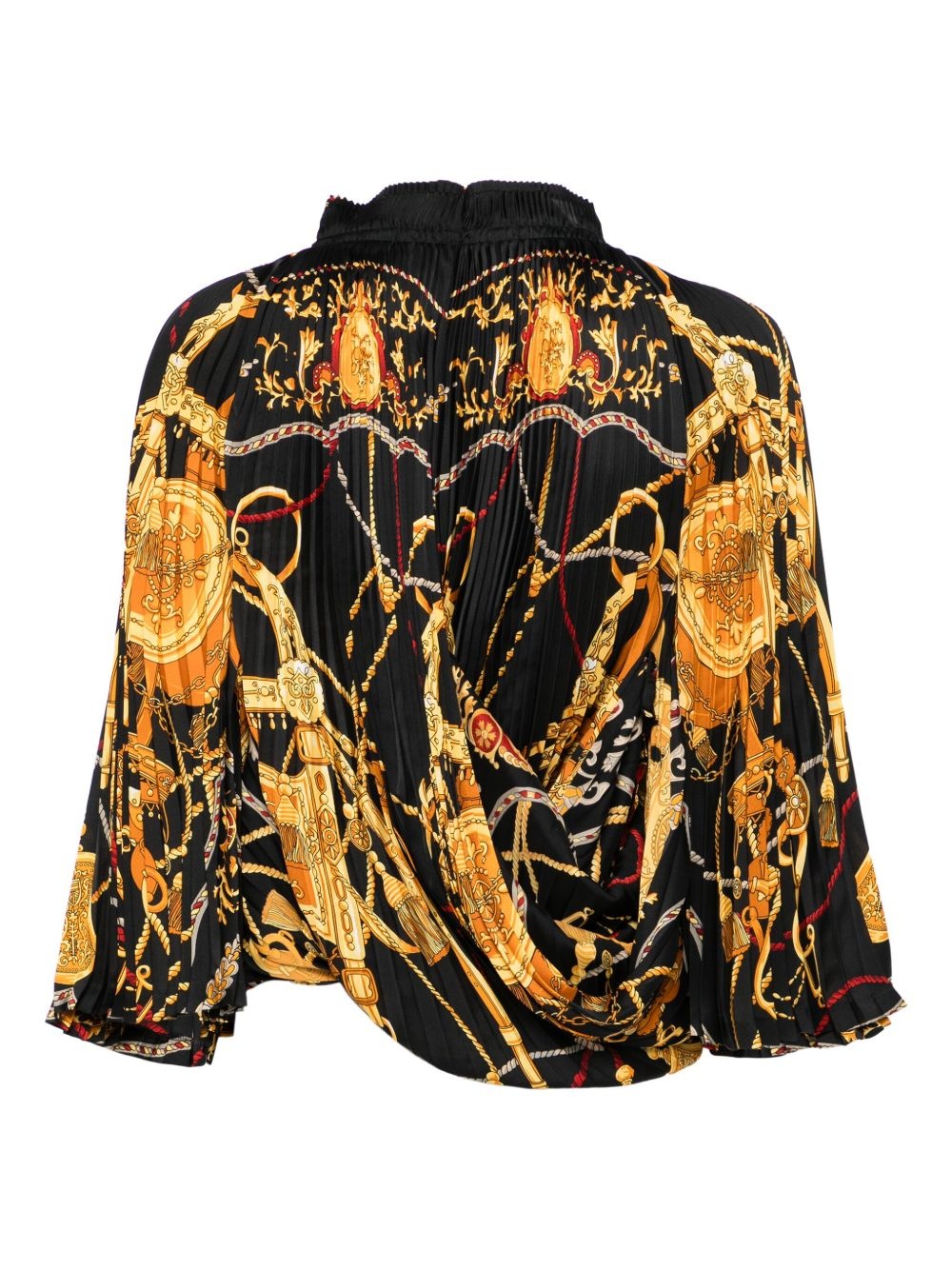 graphic-print blouse - 2