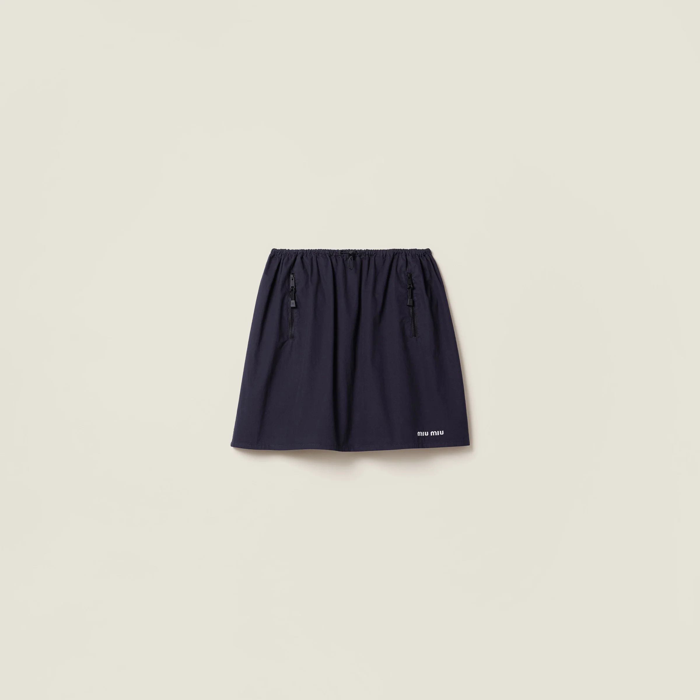 Washed gabardine skirt - 1