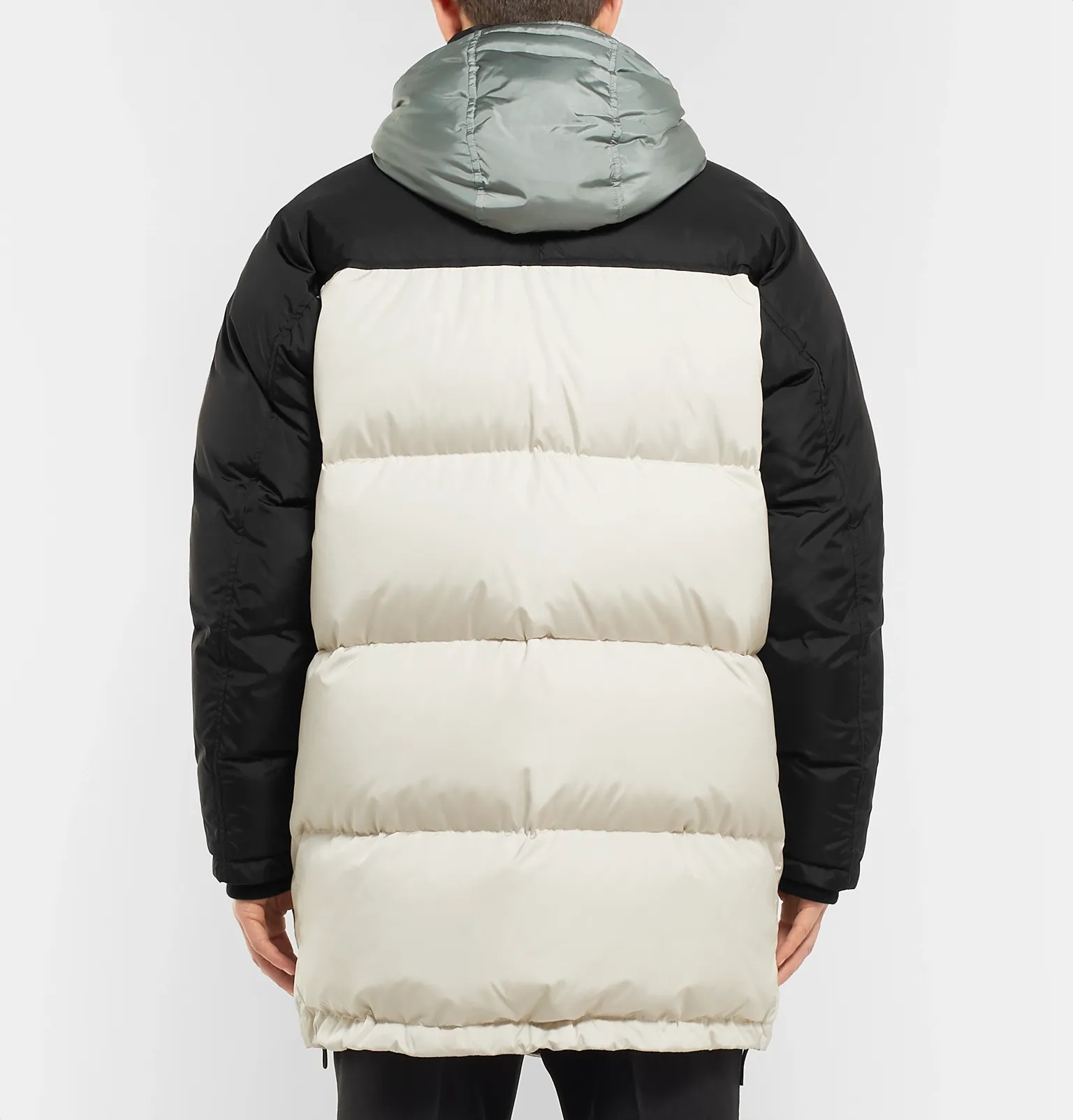 Webbing-Trimmed Quilted Shell Hooded Down Jacket - 5